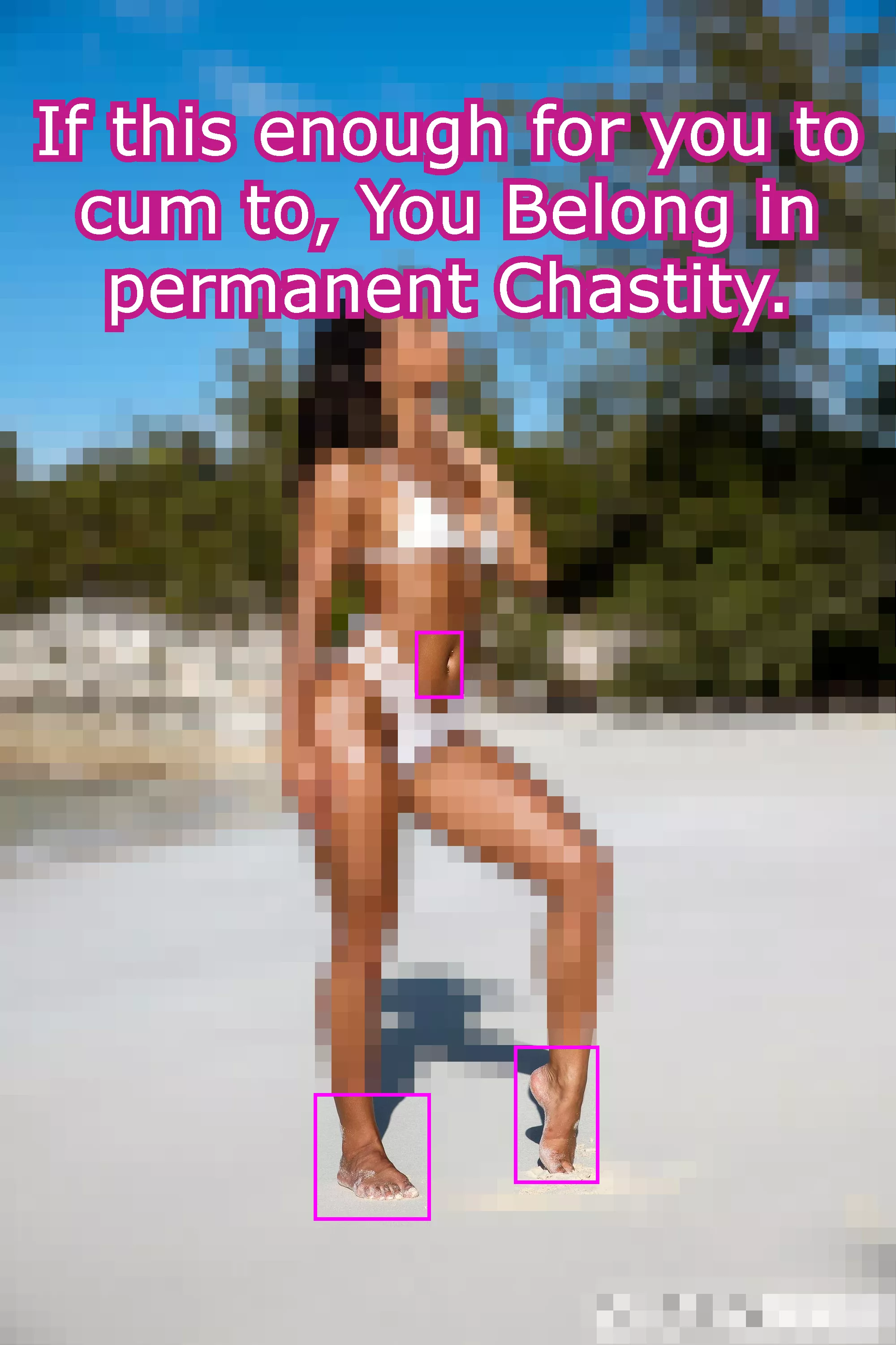 If this is enough for you to cum to, You belong in permanent Chastity. posted by beta4blackdick