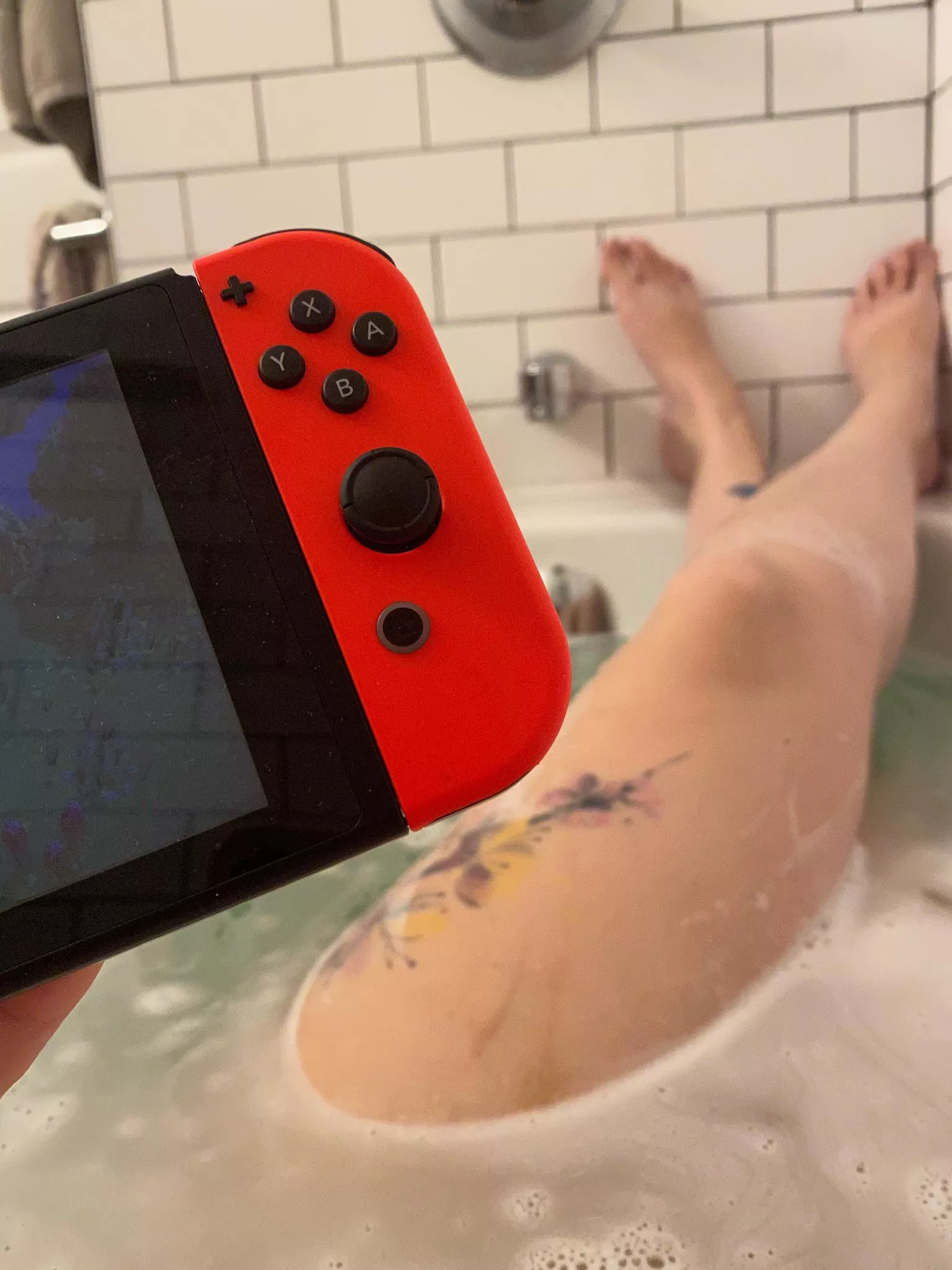 If you don’t game in the tub was it even relaxing?? posted by ghsotlynights