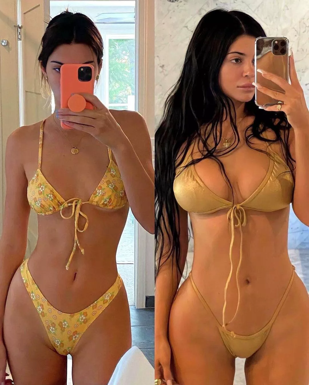 if you had to choose â€¦. kendall jenner or kylie jenner? posted by Upscaled-Enhanced