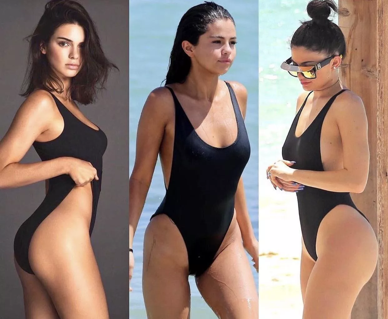 if you had to choose â€¦. Kendall Jenner, Selena Gomez, or Kylie Jenner posted by Upscaled-Enhanced