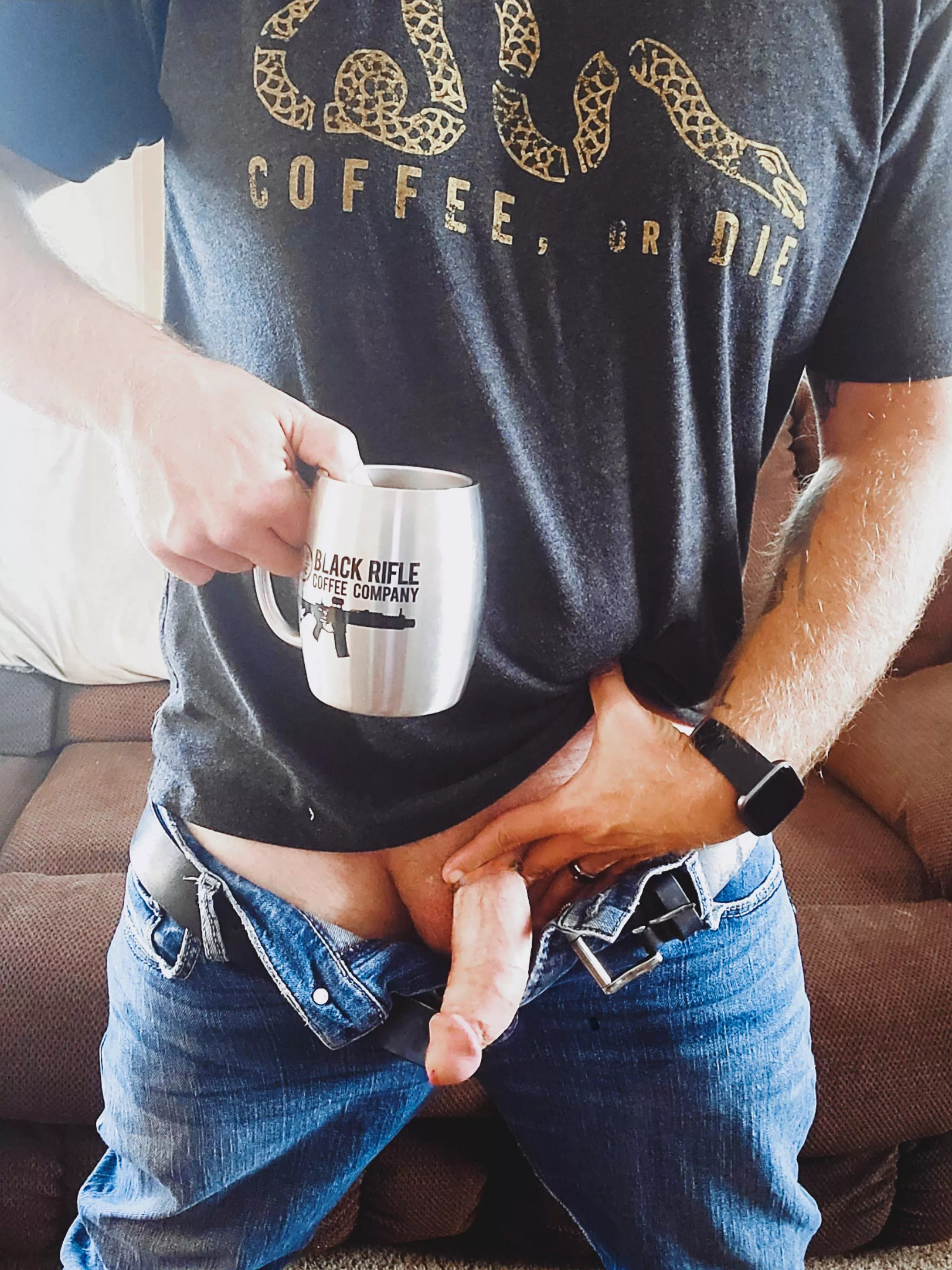 I'll share a dick pic on Mondays, but if you want some of this coffee we're gonna have to talk trade! Have a sexy week Coffee Freaks! 💋 posted by HaydenJac