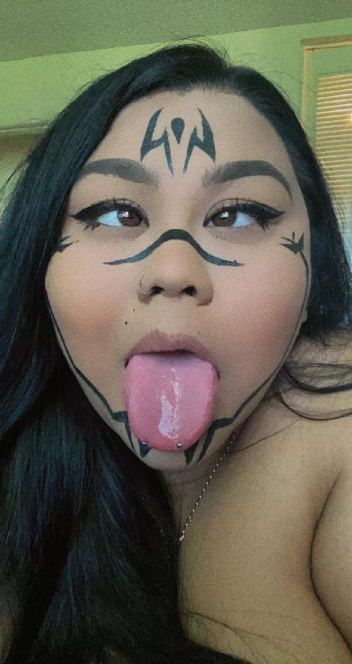 I’m a little obsessed with my Sukuna make up. Who wants to be my senpai? 🥺🥺🥺 posted by adornelizabeth