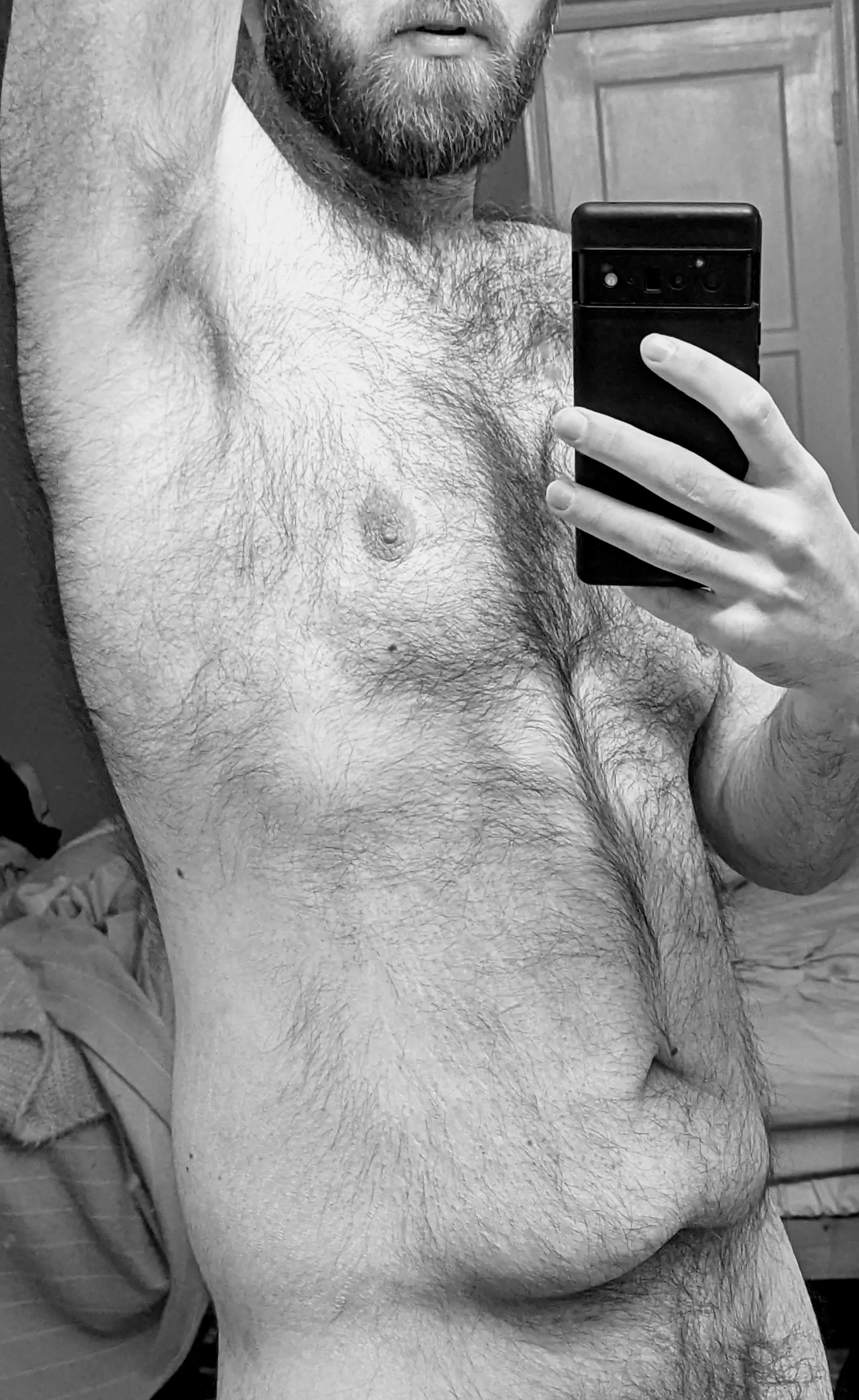 I'm at work, wishing I was naked at home. posted by hairybud69