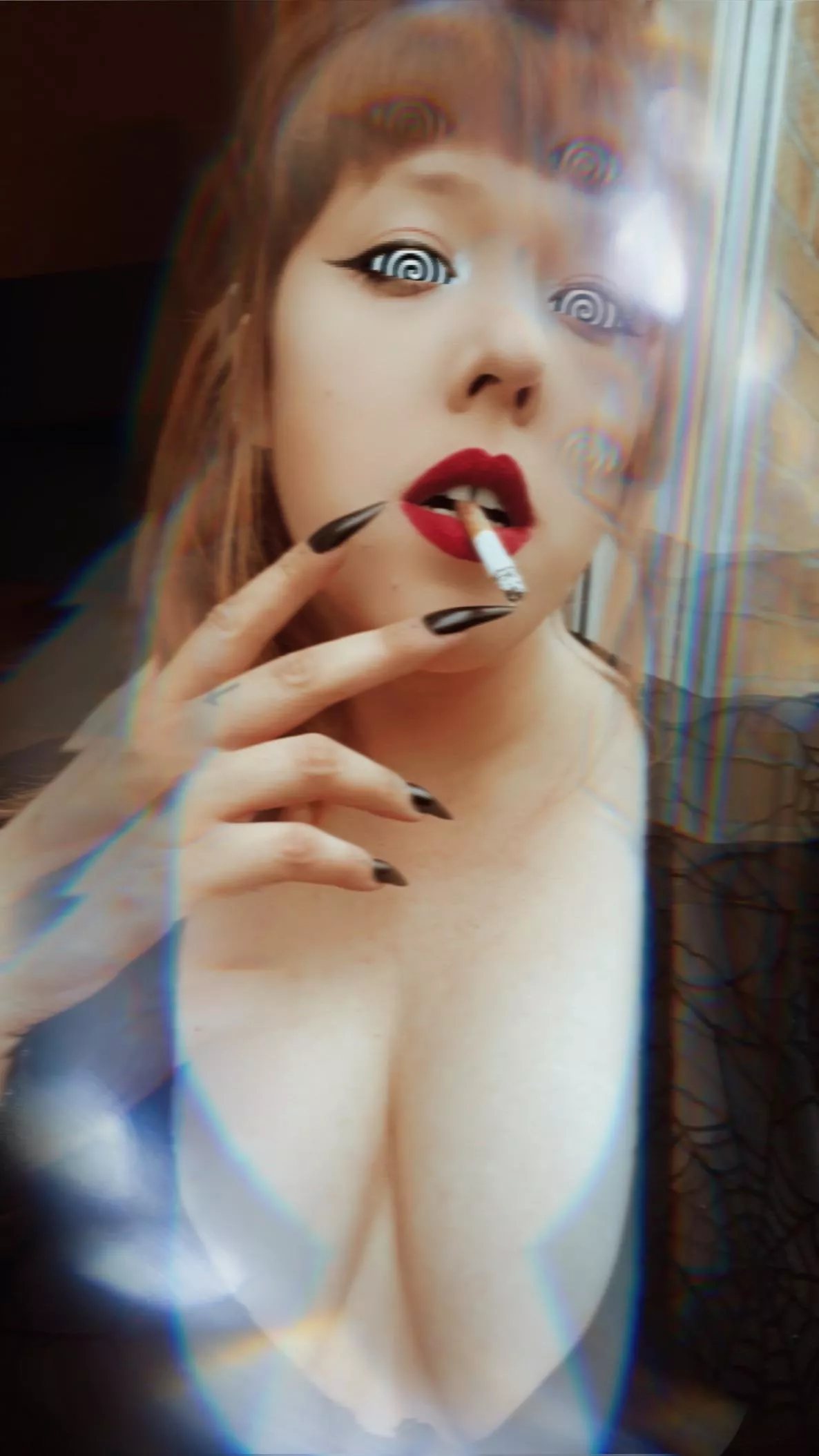 I’m going to hypnotise you into being my human ashtray… There is no escape… There will never be an escape… posted by MistressKomakino