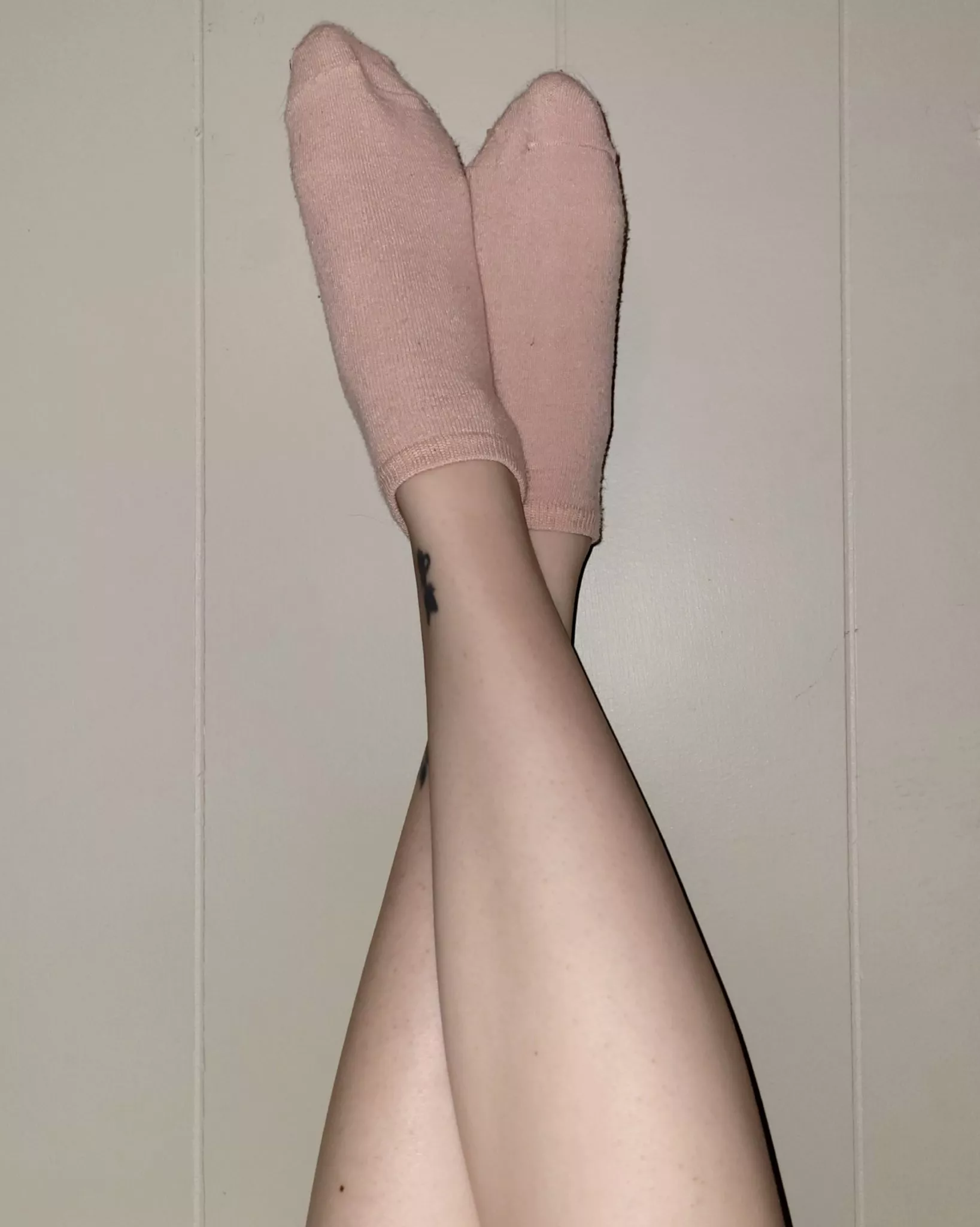 I'm loving these cute pink socks! I almost hate to get them all sweaty and smelly...almost 😉 [Selling] these, DM if interested! posted by socksbyclara