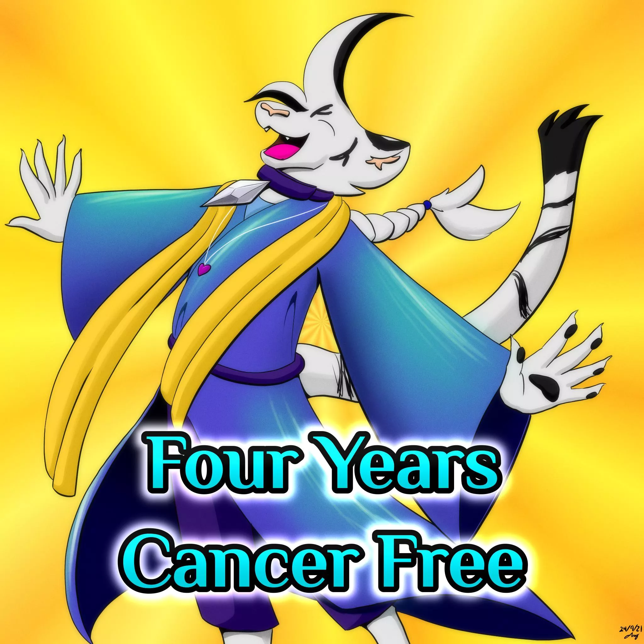 I'm officially Four Years Cancer Free! posted by avi-the-tiger-rawr