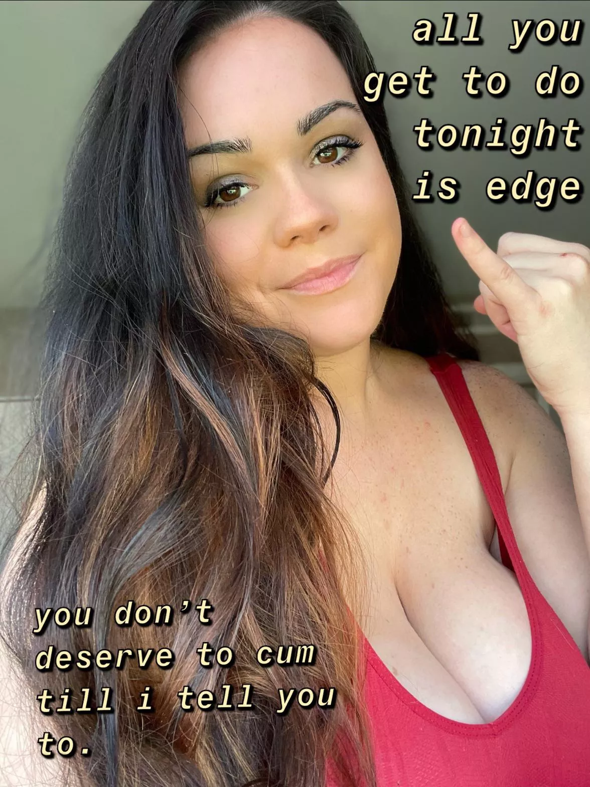 I’m the only one who gets to cum tonight posted by mrshumiliation