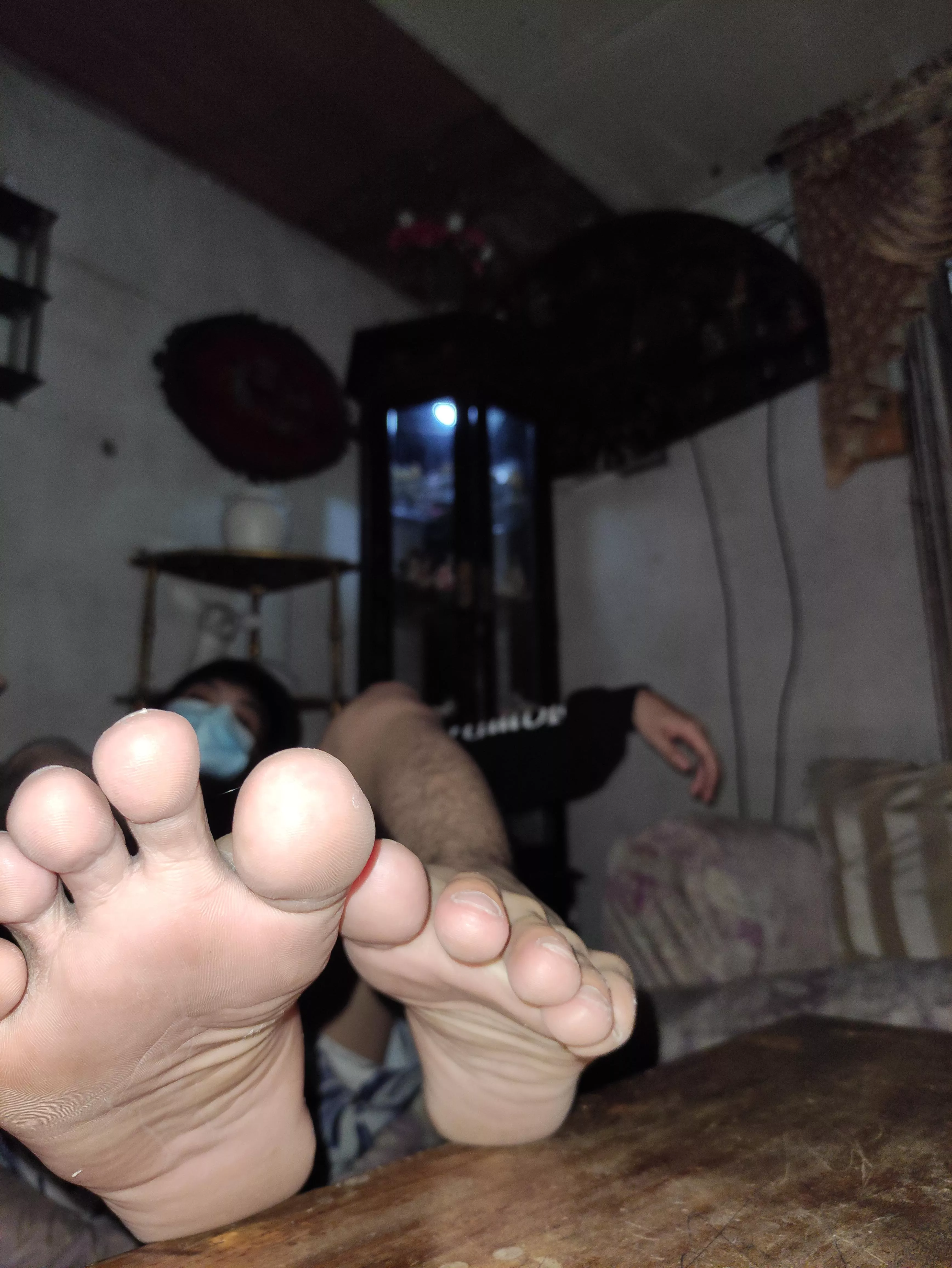 I'm tired from work can you lick my foot to clean it? 😌 posted by CityMale_Feet