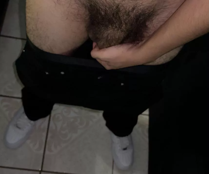 i’m usually all trimmed up and shaved a bit but i just let it grow out and have not been touching them y’all liking it?? posted by Adrianxx121