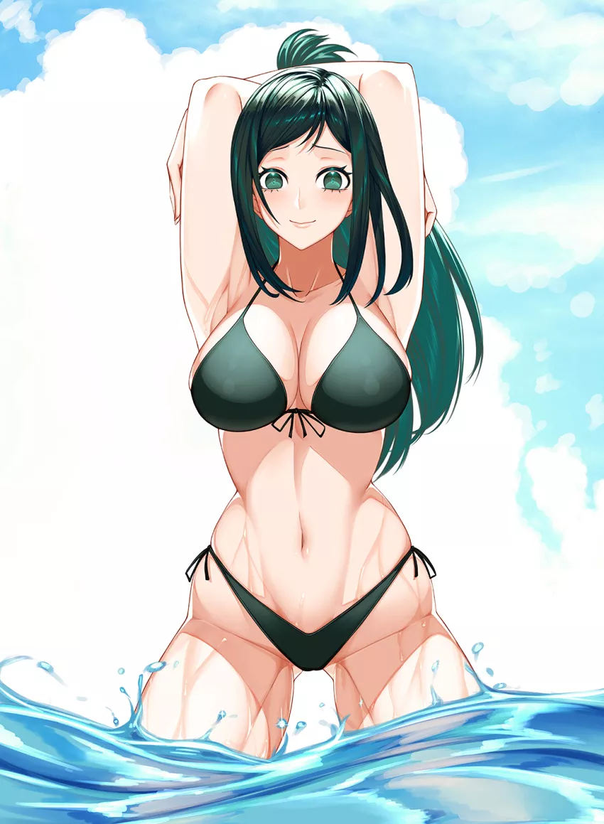 Inko midoriya at the beach [my hero academia] posted by supersexystylish69