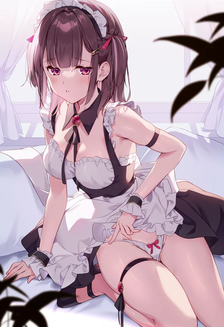 Innocent maid with great thighs posted by Henthigh_Senpai