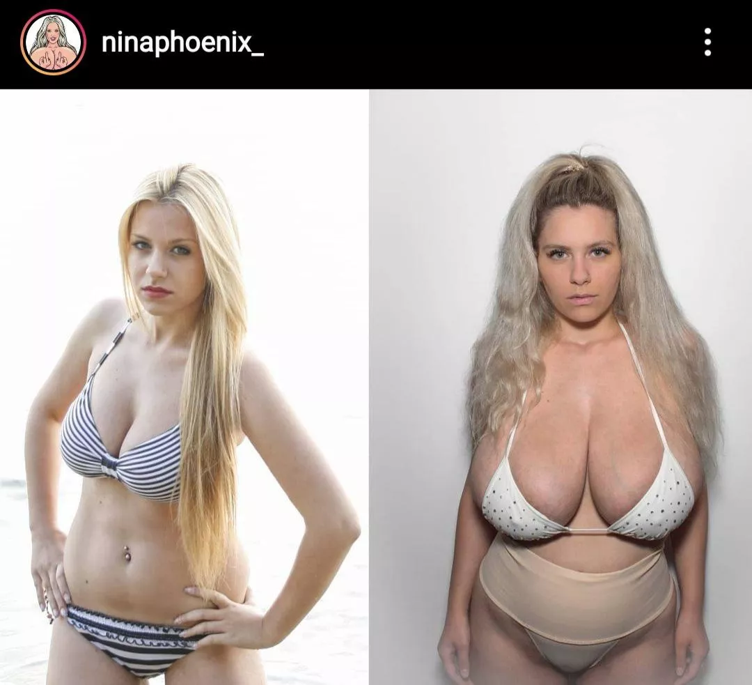 Insane bimbofication, her fake tits look realistic af posted by Constant-Bullfrog930