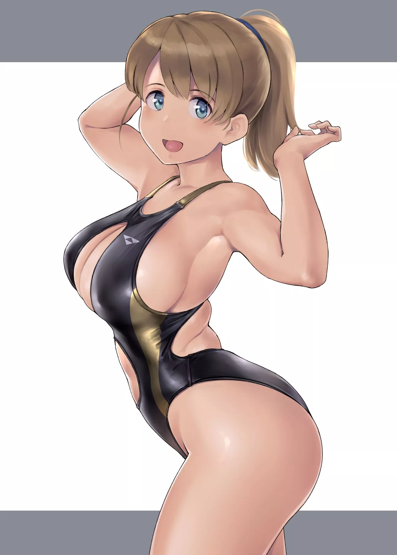 Intrepid's Aerodynamic Swimsuit (Wa/Genryusui) [KanColle] posted by llamanatee