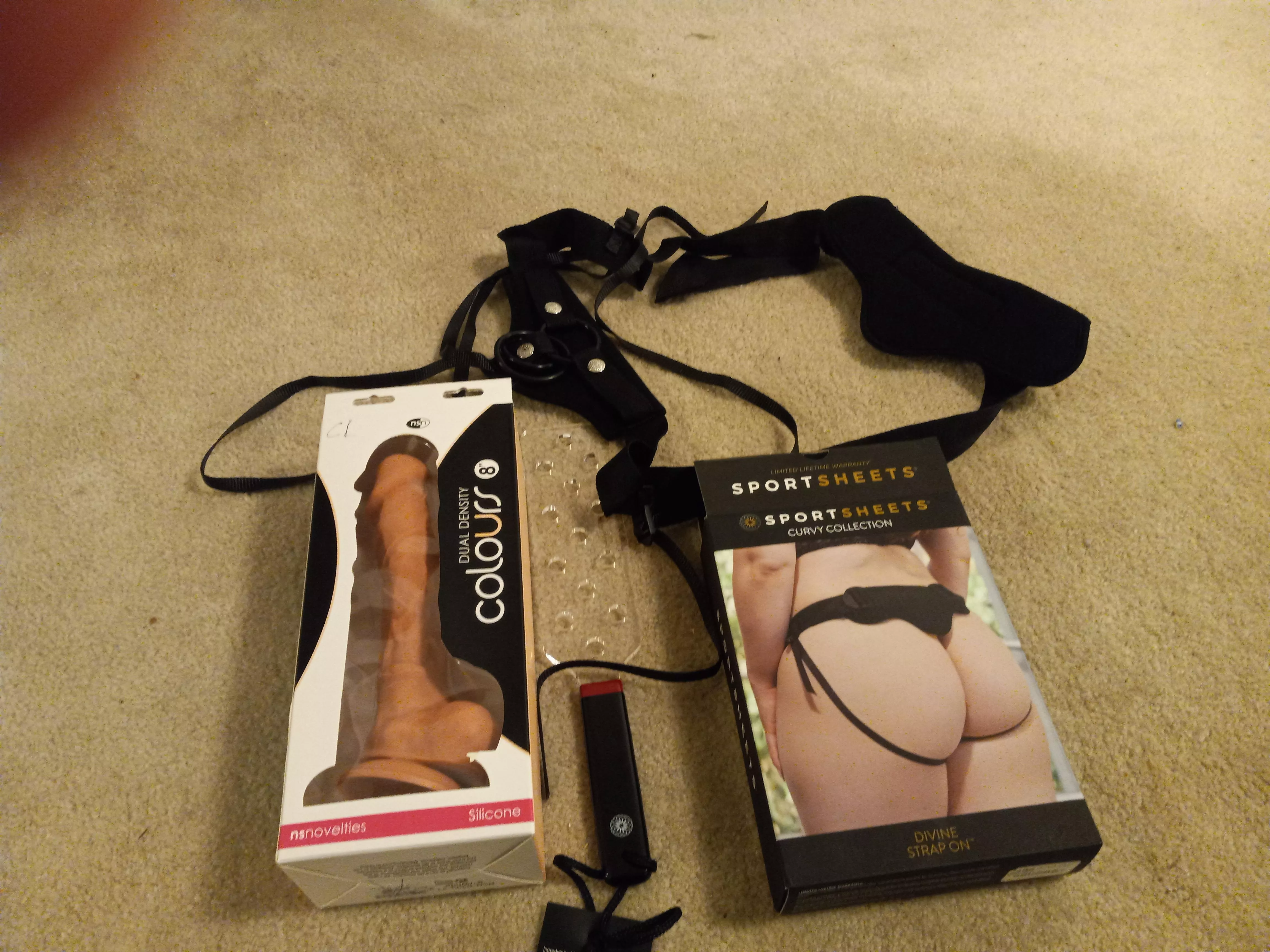 Is this OK for a starter pack? The dildo for the strap on is 8 inches long and oh it does not say the girth but pretty thick it hardly fits my mouth. My wife says it's too big but I don't think so. posted by BookkeeperMain