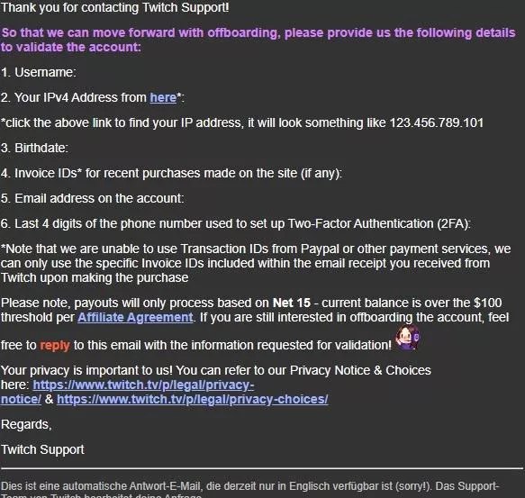 Is this real offboarding email from twitch posted by hapa90