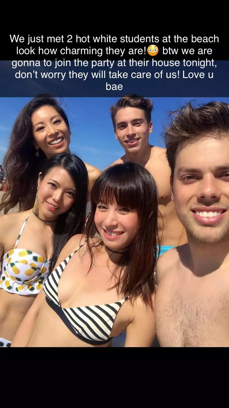 Is your gf really giving her love to you while she met these hot white guys?ðŸ˜© posted by asia9394