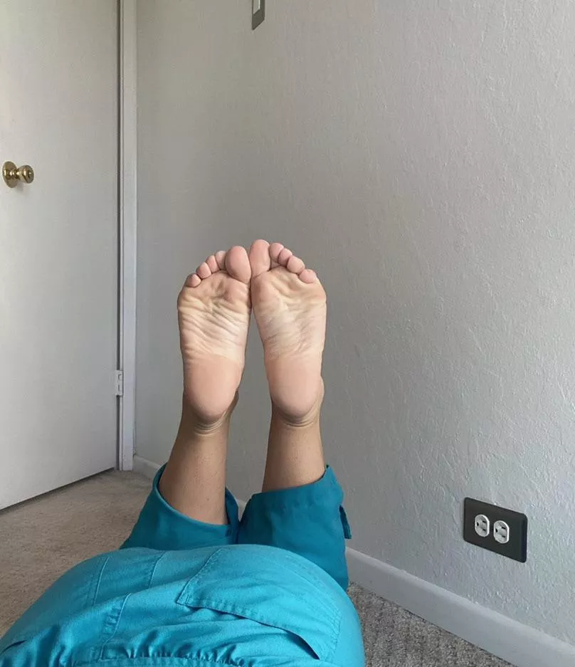 Is your mouth ready for my sweaty feet?🥵 posted by Realistic-Olive-9974