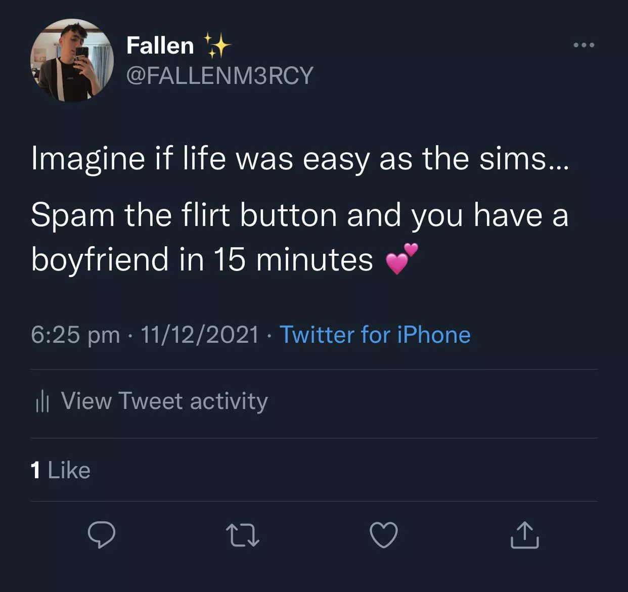 It could be so easy 😩 posted by FALLENM3RCYTTV