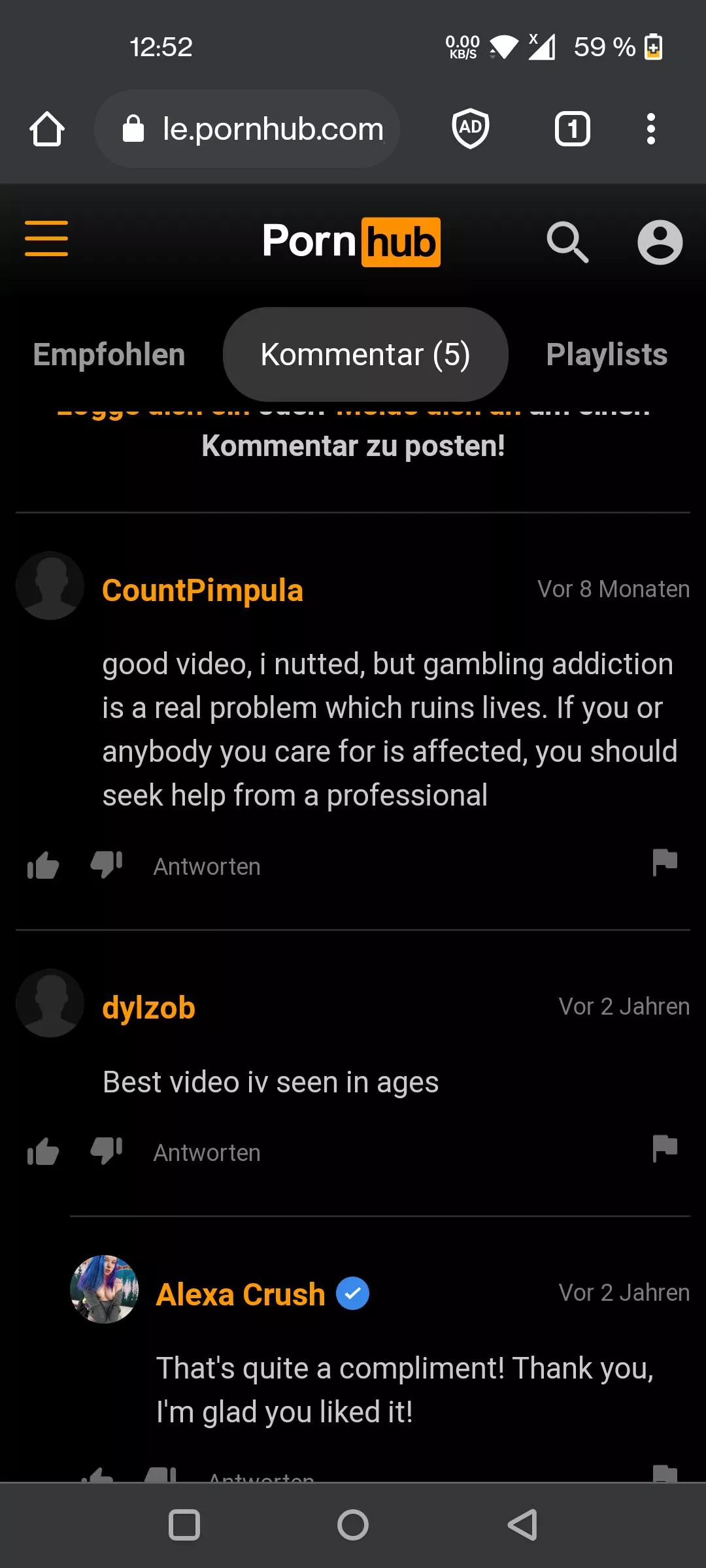 It is a big problem, please seek help. After you nut. posted by MacMaizer