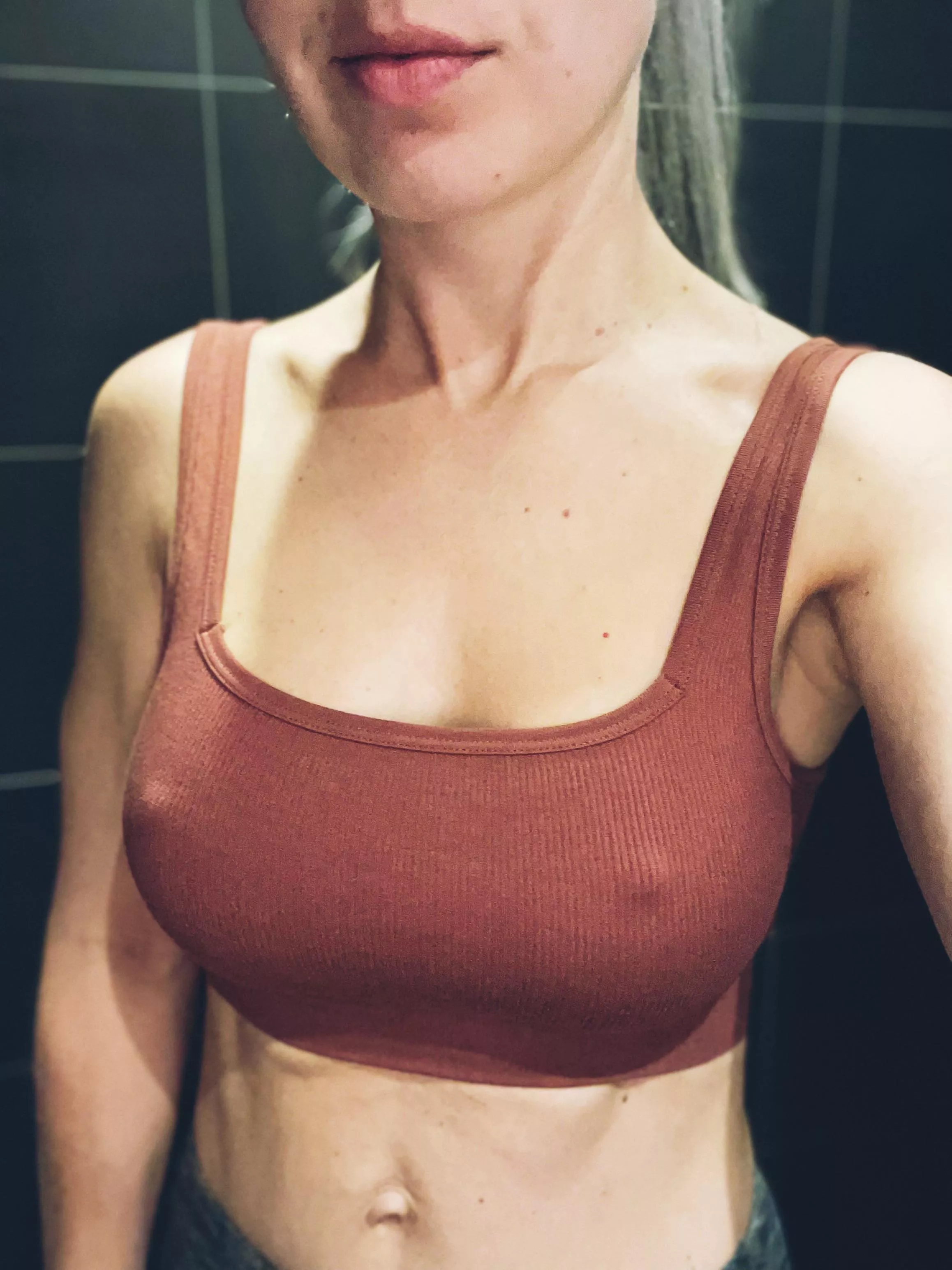 It was a little chilly during my morning workout. posted by heyhotwifejade