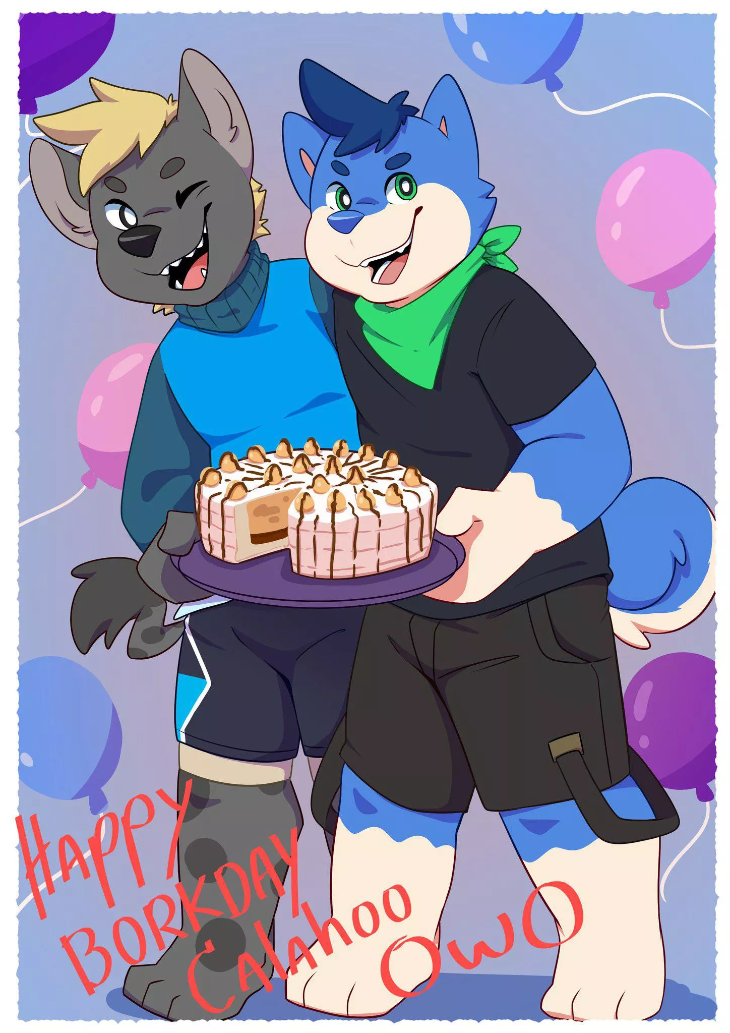 It’s my 19th Birthday!!! [Artwork by @chubby_blue on Twitter] posted by JazzySugarcakes88