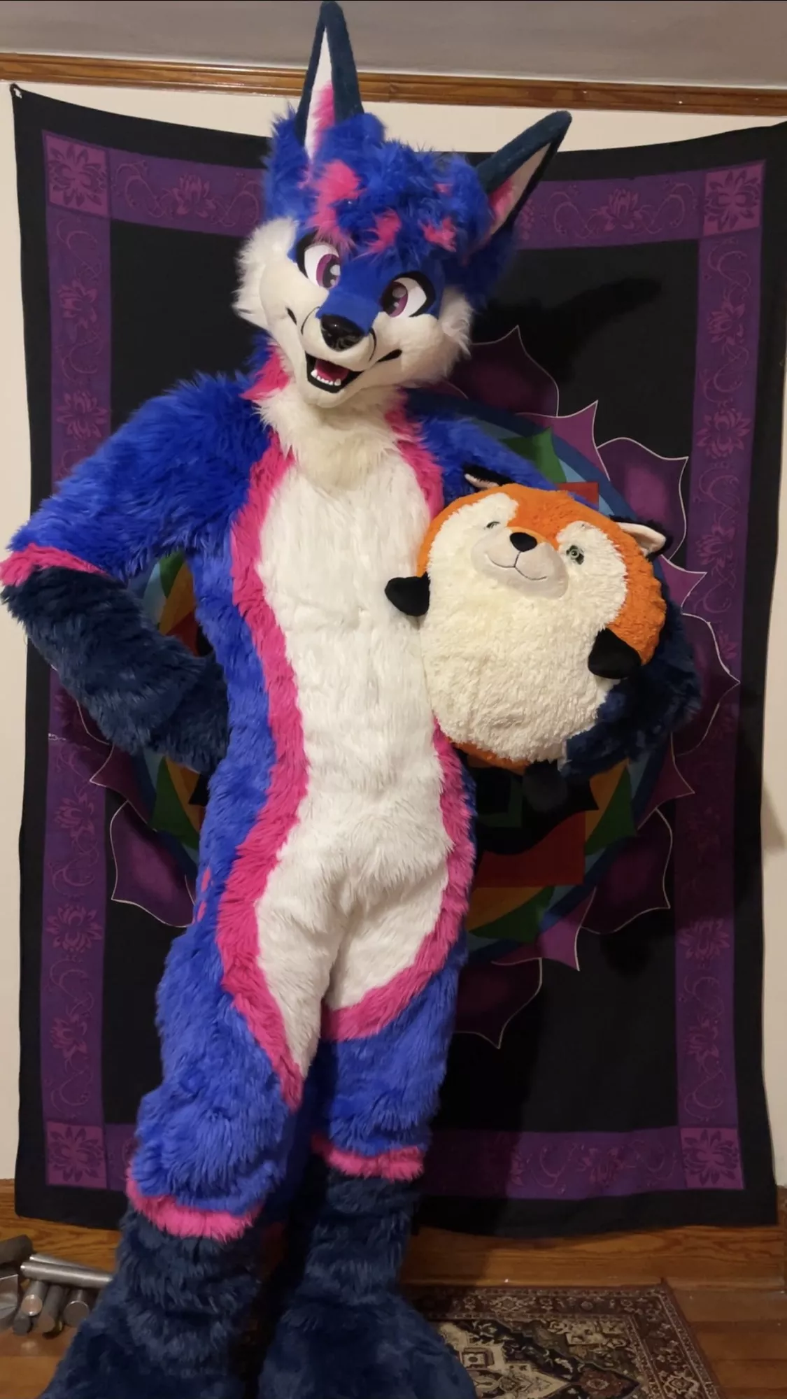 It's my cake day! This is me in my fursuit. My name is Animus :3 (@animusfoxx on Twitter) posted by AnimusFoxx