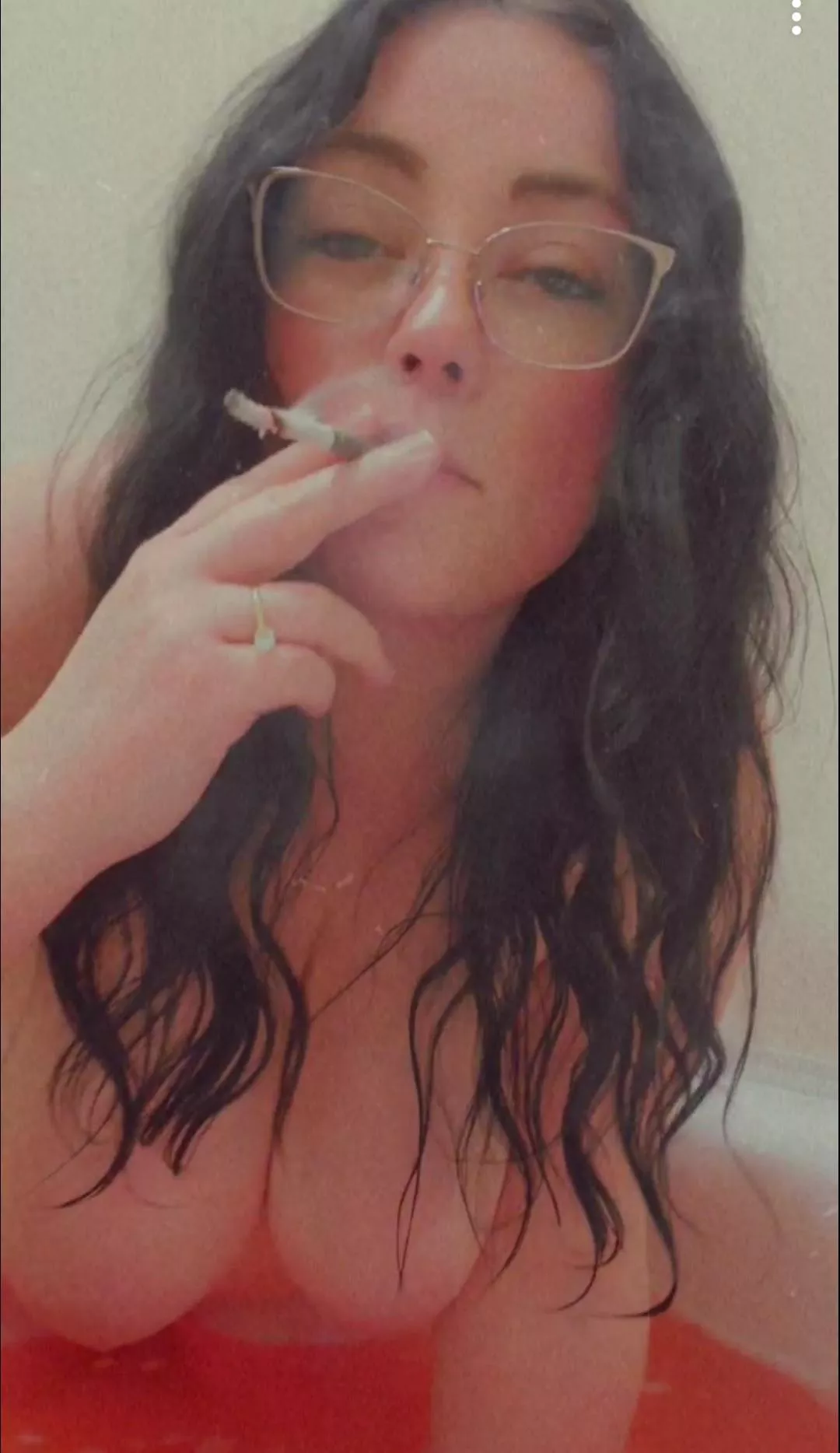 It's my Reddit birthday today! Come smoke a joint in the tub with me and play with my tits to celebrate? 🖤😈 posted by Jaded-Room3602