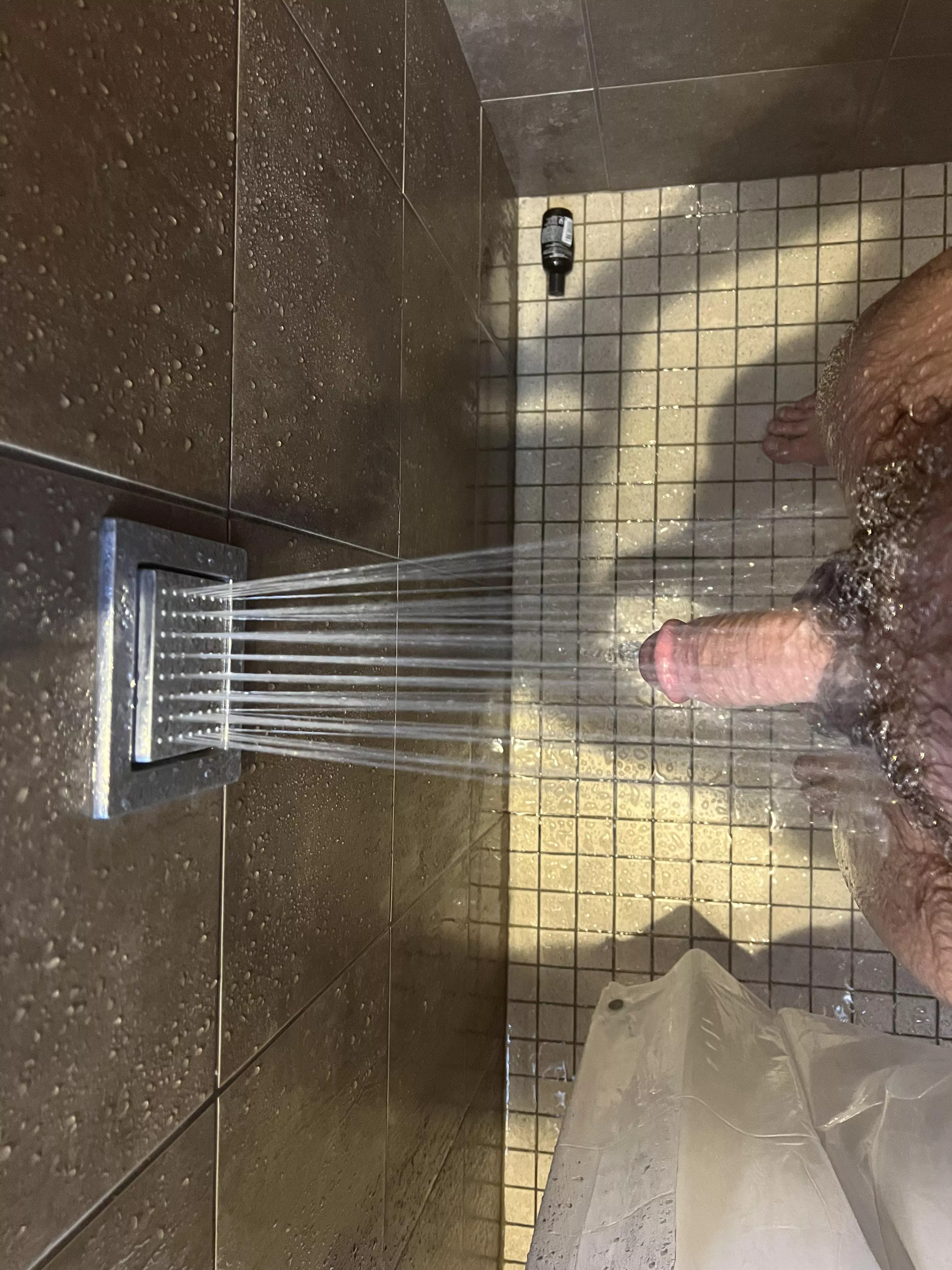 Itâ€™s not my fault the shower head is the perfect height to get me all excited at the gymâ€¦. posted by getmeoff31