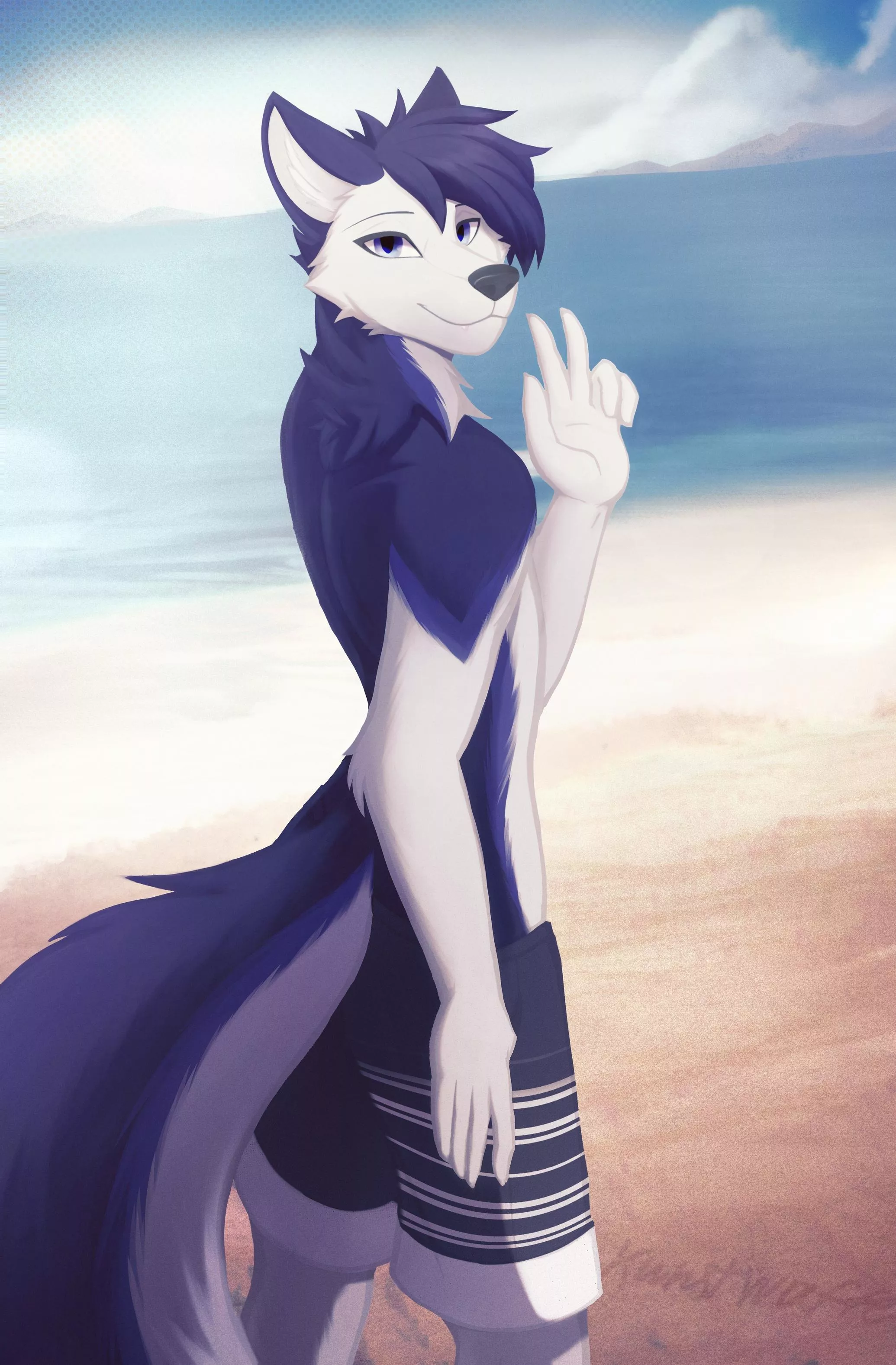 It's summer? | Commission for Ingo_shep posted by KunstWaffe