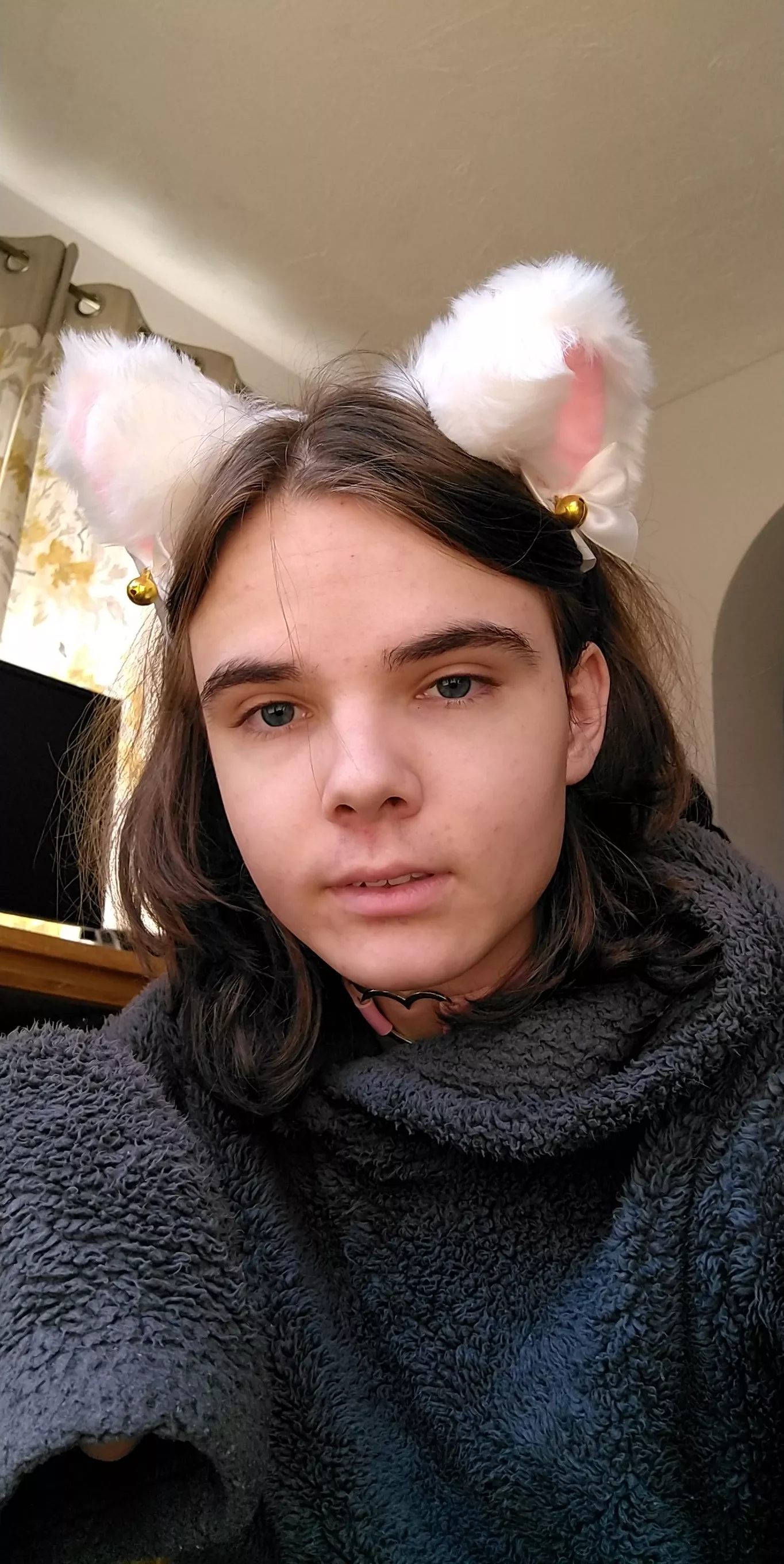 I've got the fluffy jumper, cat ears and thigh highs. All I'm missing is someone to snuggle with. posted by unironic_catboy