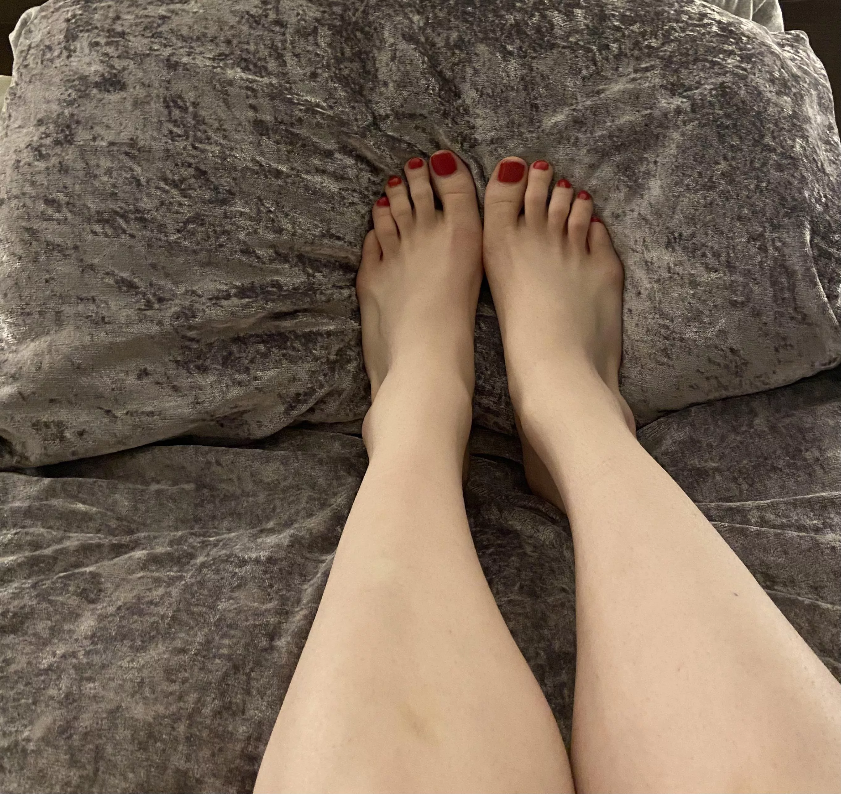 Iâ€™ve just painted my toes, but I think need some cum on them posted by _Irish_BBW_