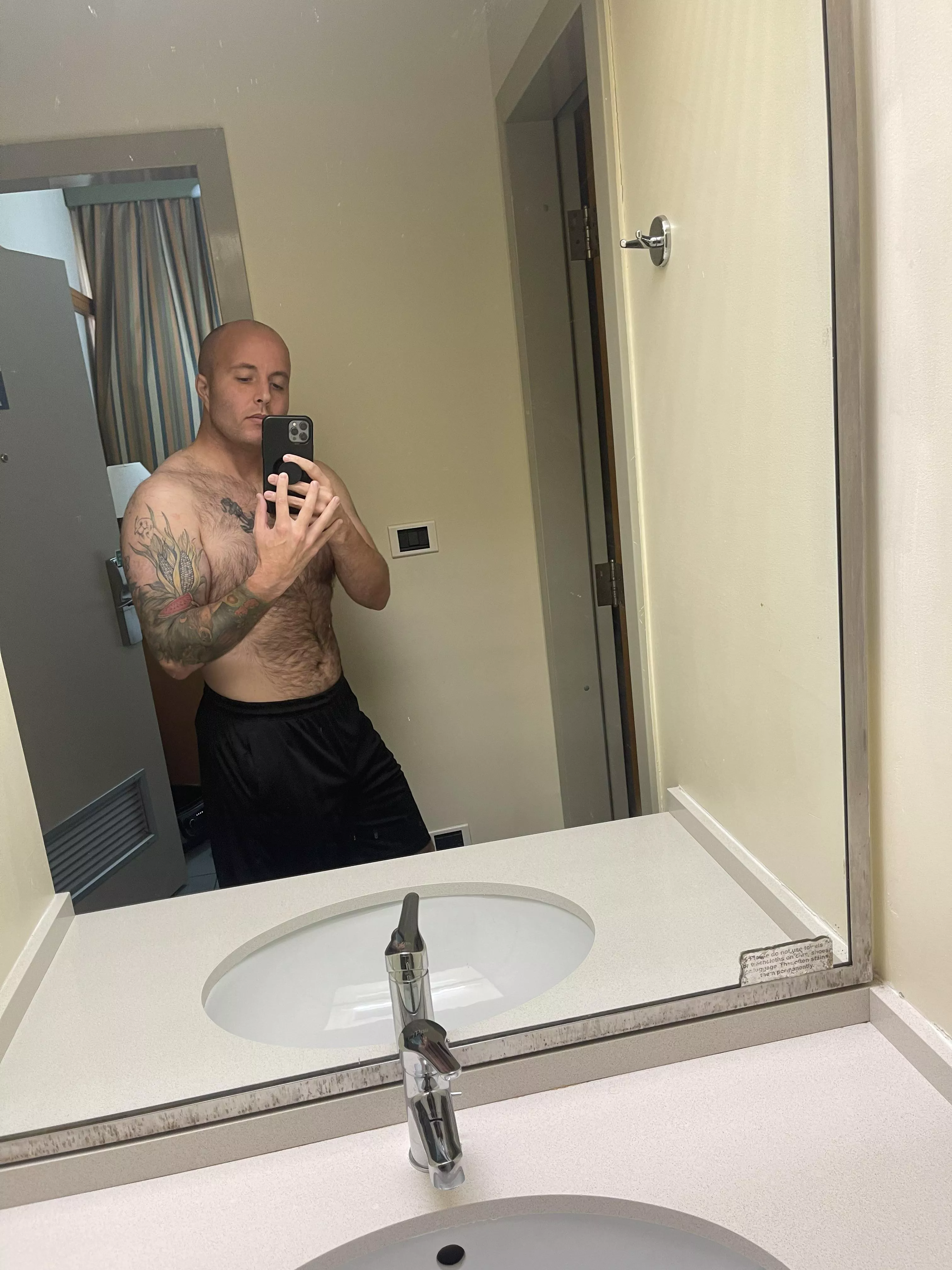 Iâ€™ve lost 65 pounds since July. Iâ€™ve never shared a shirtless selfie, but here ya go. :) posted by LionKingHoe