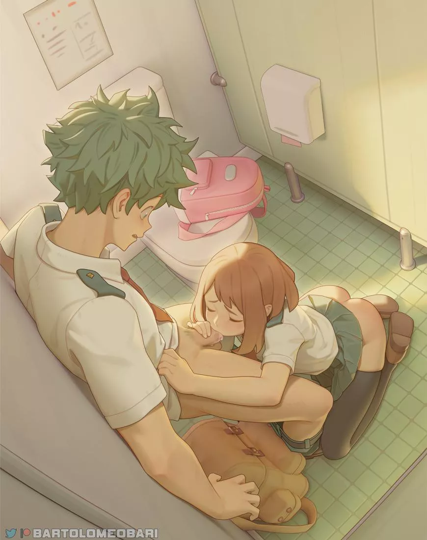 Izuku & Ochako (bartolomeobari) [My Hero Academia] posted by NoLewdsNoLife