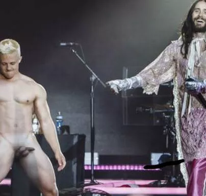 Jared Leto wanted crazy people on stage. He got this Danish dude 🍆🍑👌🏼 posted by insufficientDane