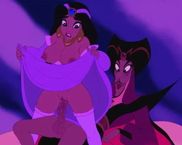 Jasmine going down (all characters 18+) Jafar about to enjoy this! posted by ResistRealityArt