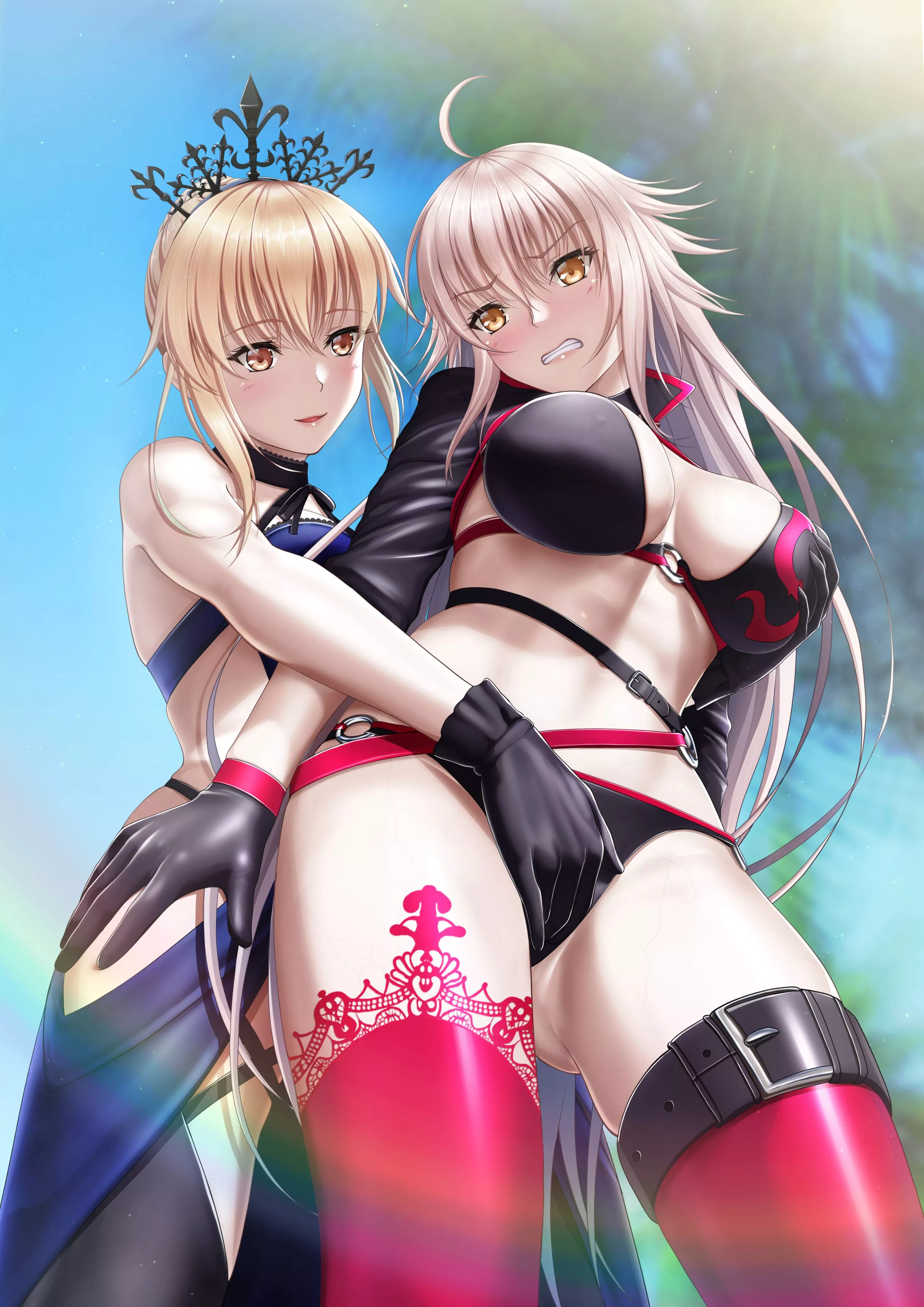 Jeanne & Saber Alter [Fate/GO] posted by CheetahSperm18