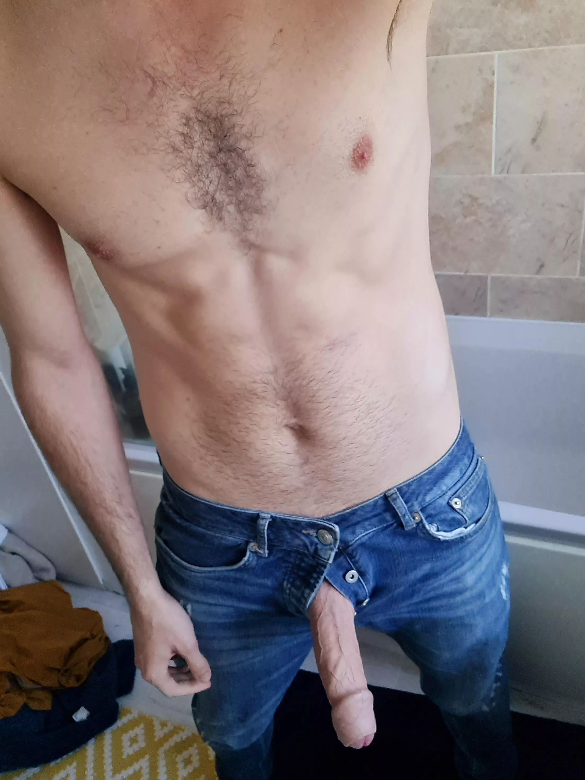 Jeans and dick are a great combination, but I struggle to put my finger on exactly why. posted by jwgrjf