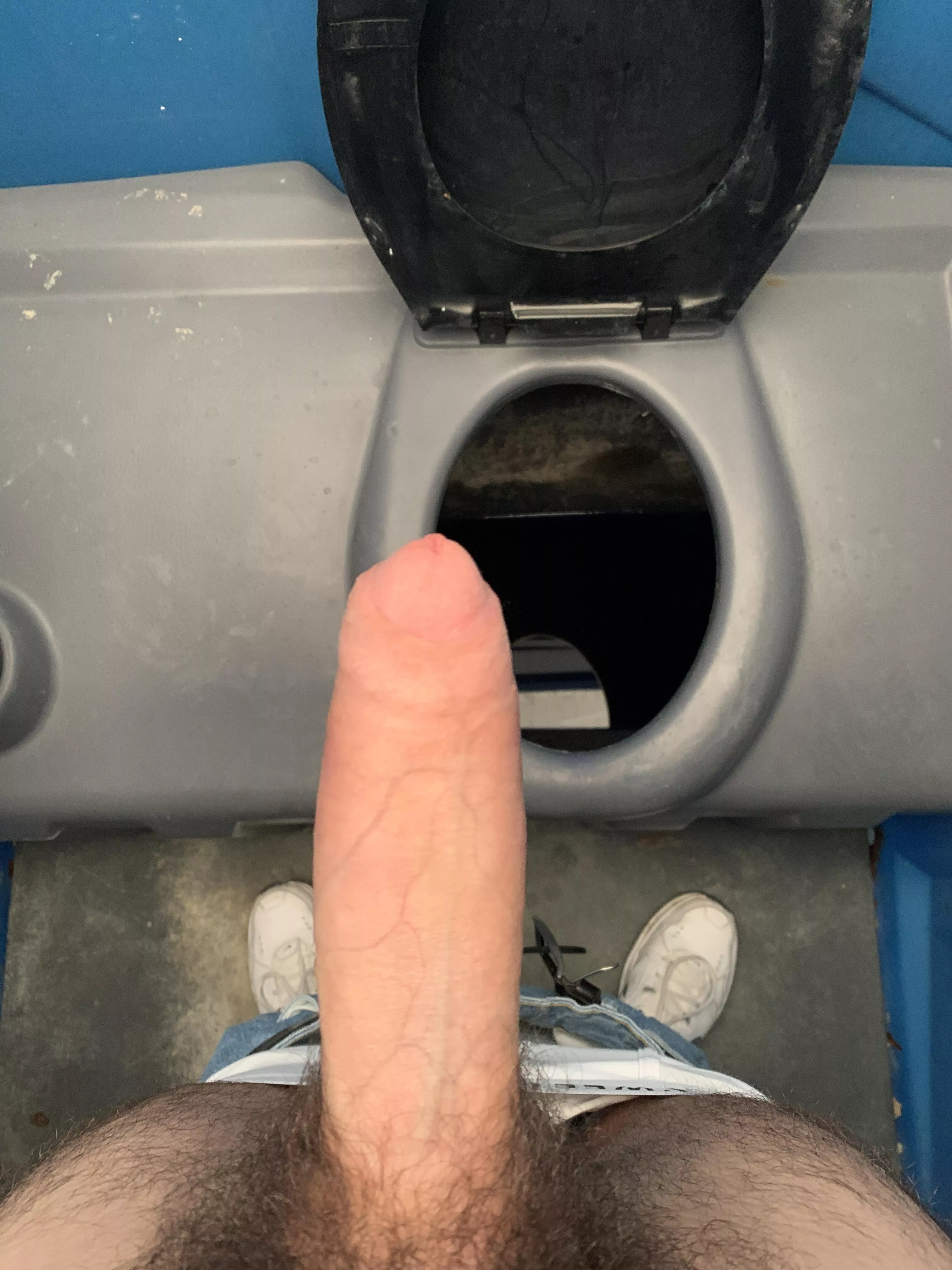 jerking in one of these small toilets outside is fun lol / 18 posted by cxlvieno