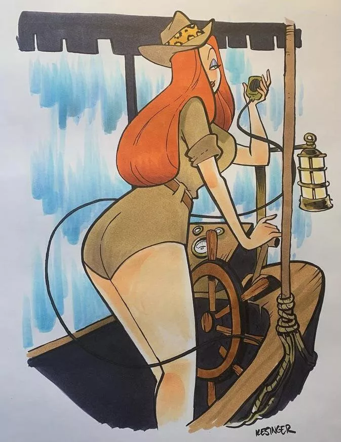 Jessica Rabbit and the backside of... water (Brian Kesinger) posted by organizeit2