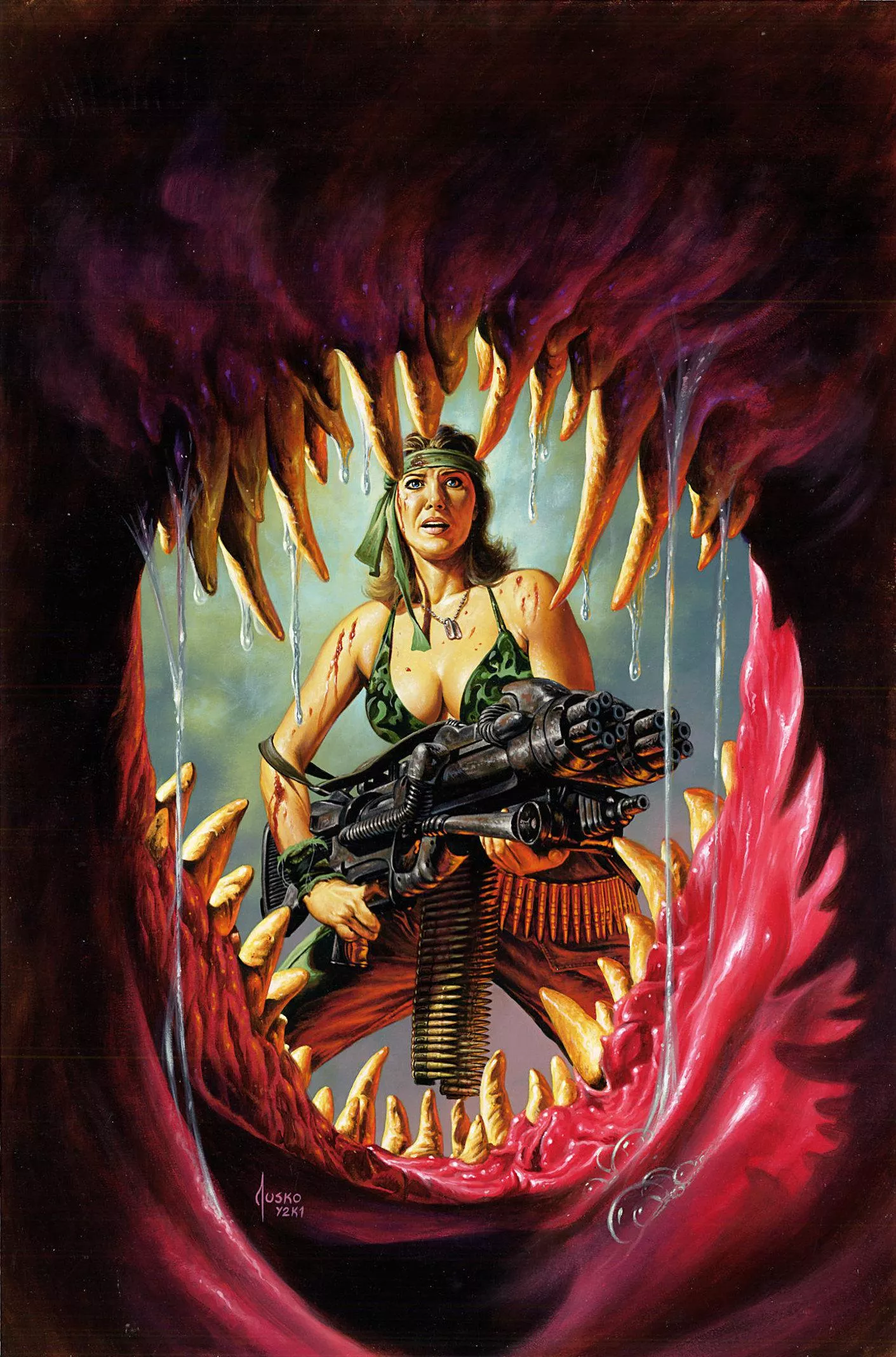 Joe Jusko variant art for Inferno Hellbound #1 (2001) posted by RRmmmXX