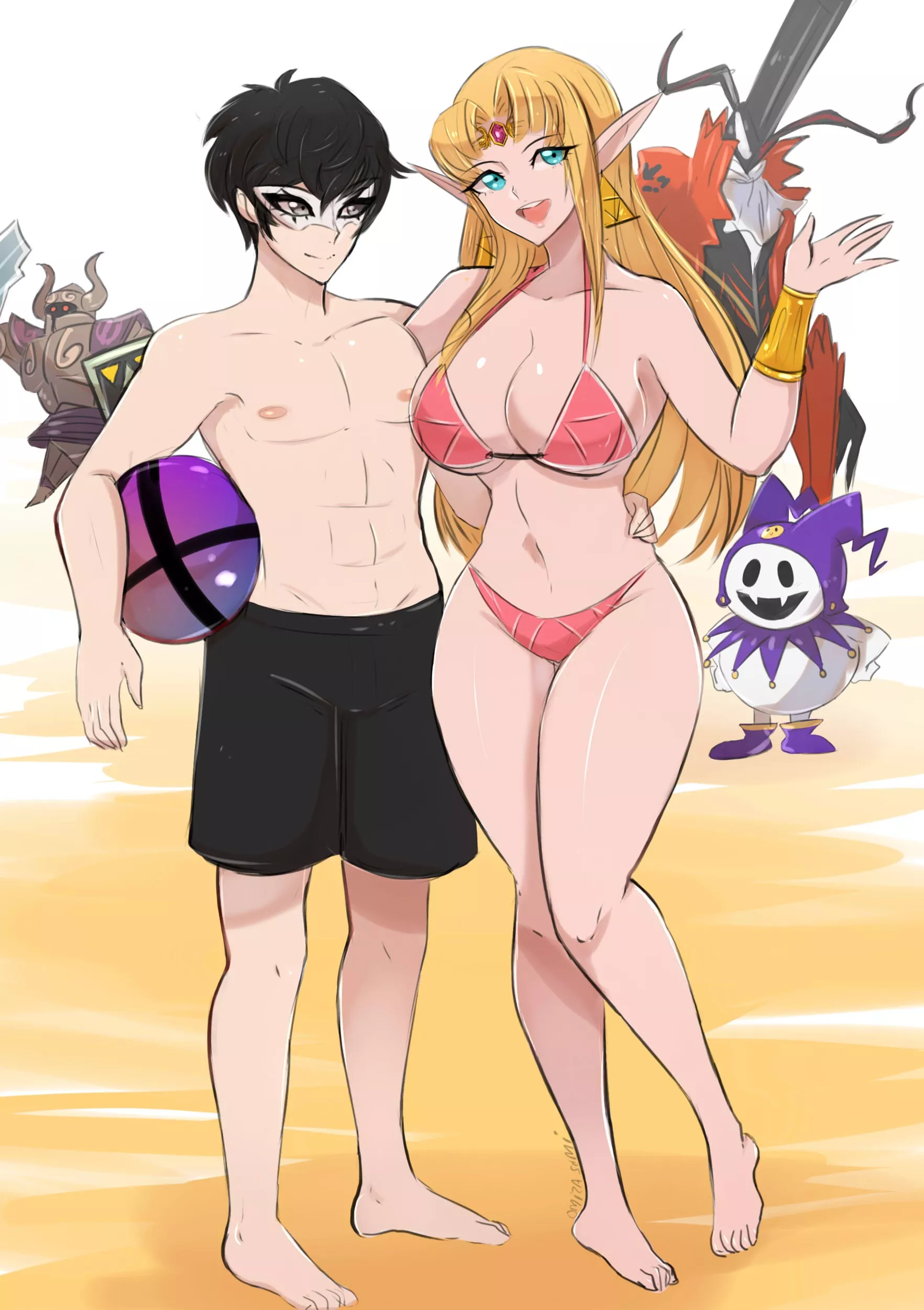 Joker x Zelda after smash posted by Terran117