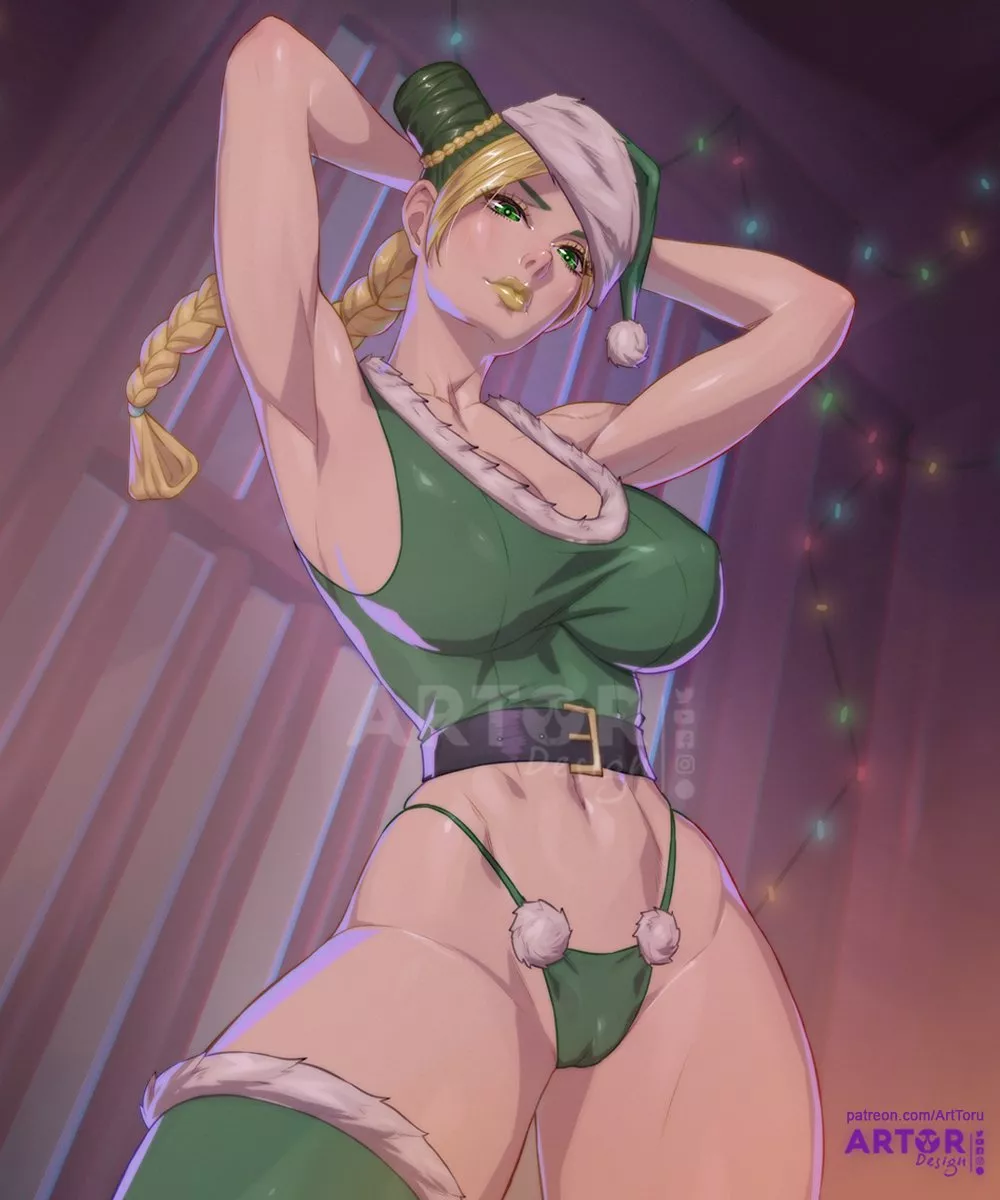 Jolyne is celebrate Christmas in prison (arttoru)[ jojo bizarre adventure stone ocean] posted by kosto1616