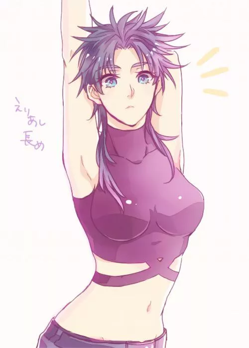 Joseph Joestar with her arms up posted by NORlAKlKAKYOlN