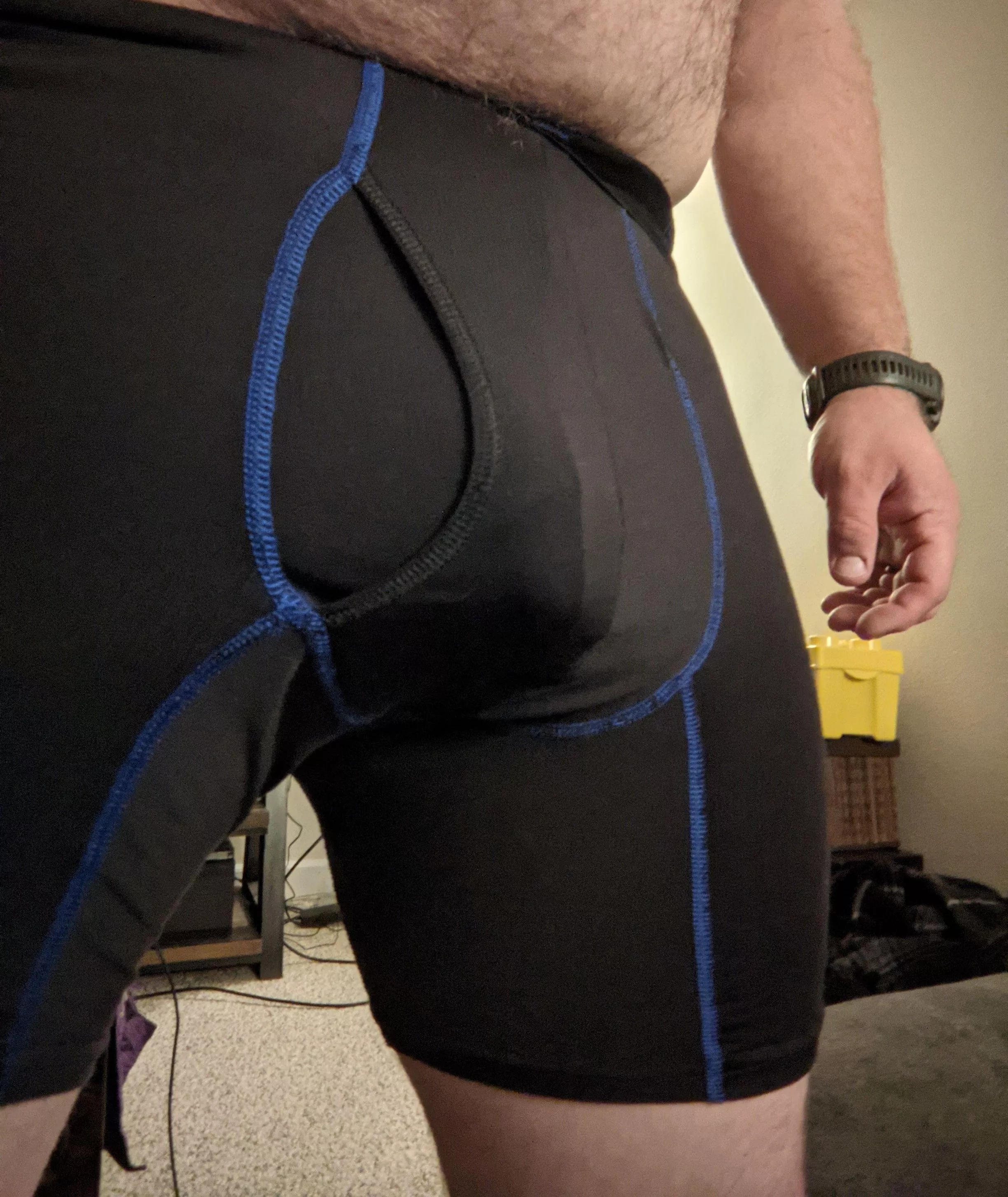 Just a 35 year old dad and his bulge. posted by Kinky_Beard