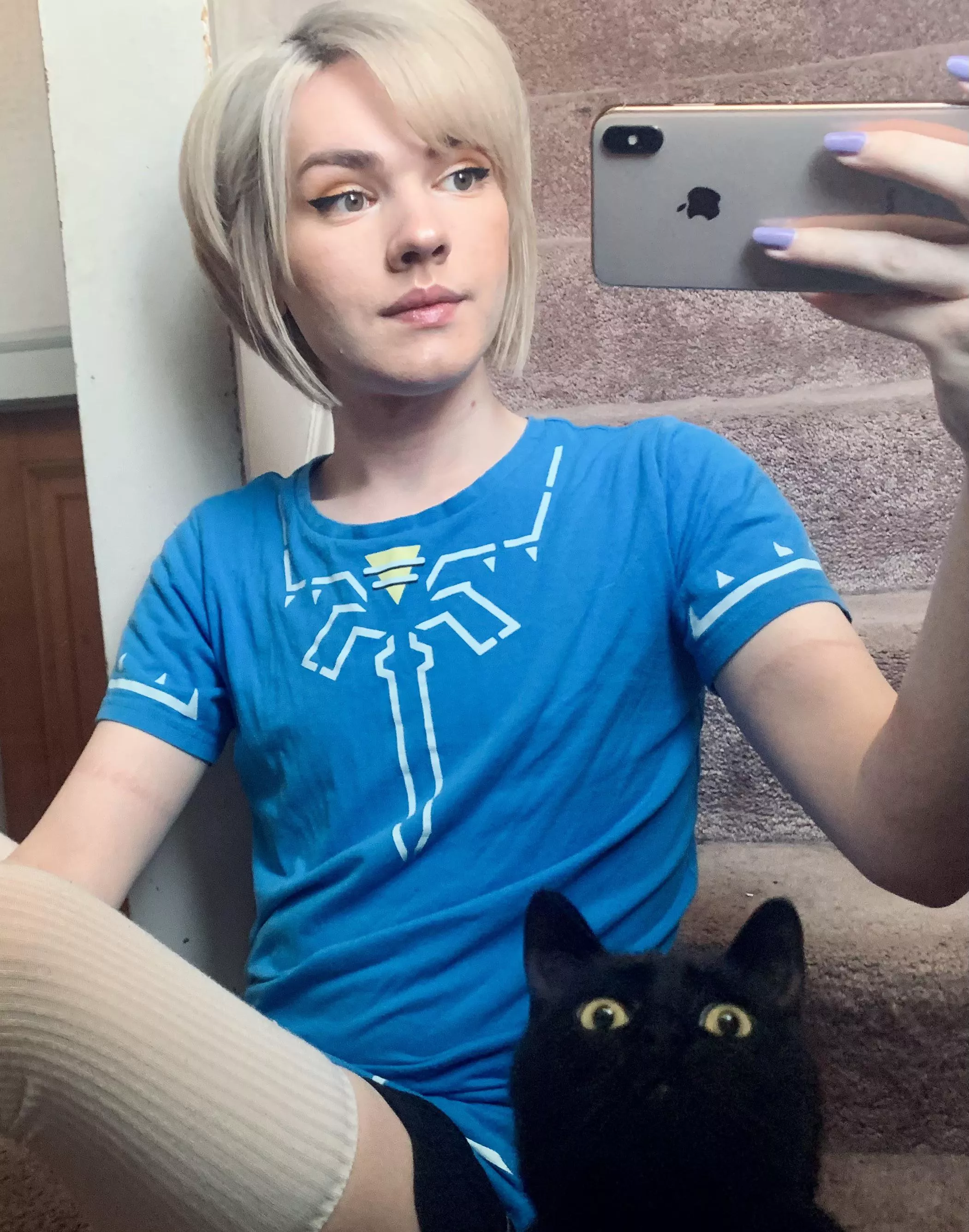 Just a boy and his cat UwU posted by DaniNebula