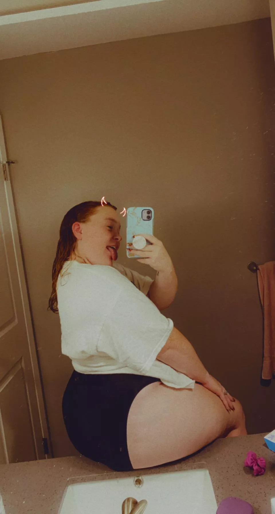 just a little thiccc🥴😜 posted by RedHeadedBunnyBabe