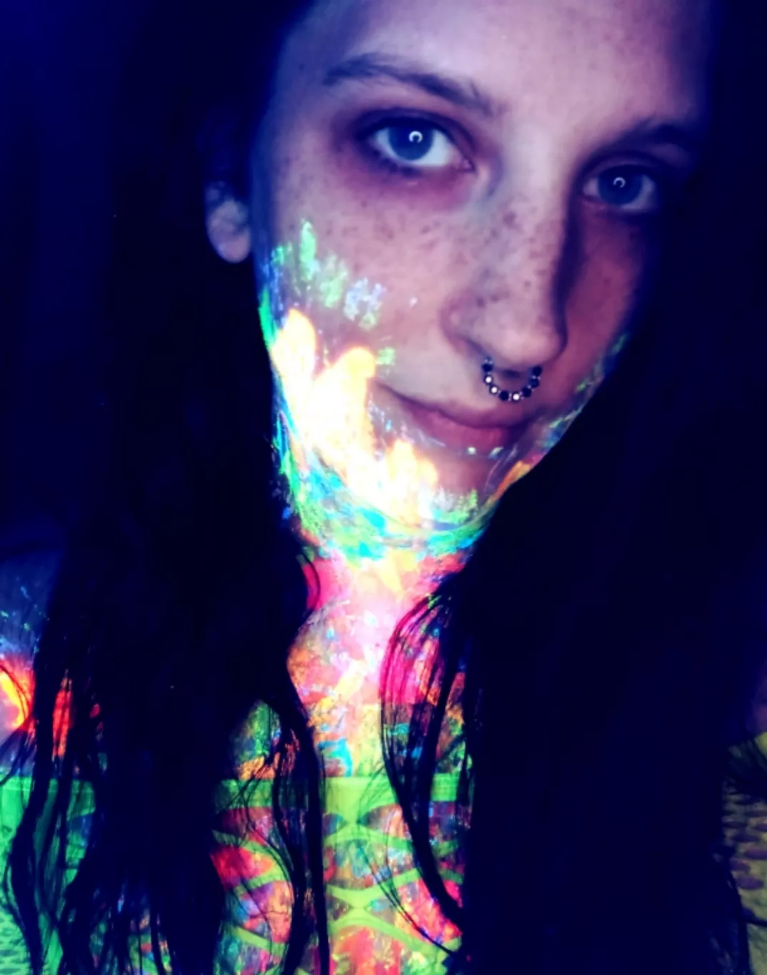 Just a paint selfie :p posted by cleversparkles