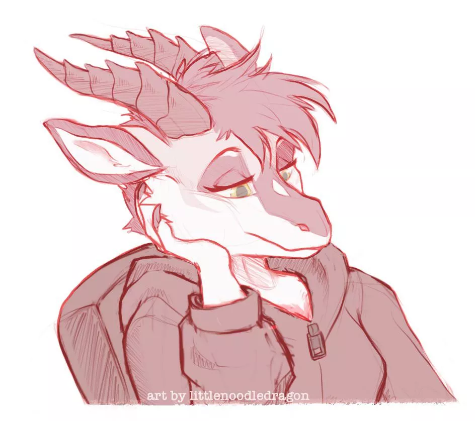 Just a Paloma sketch, but pink [art by me] posted by littlenoodledragon