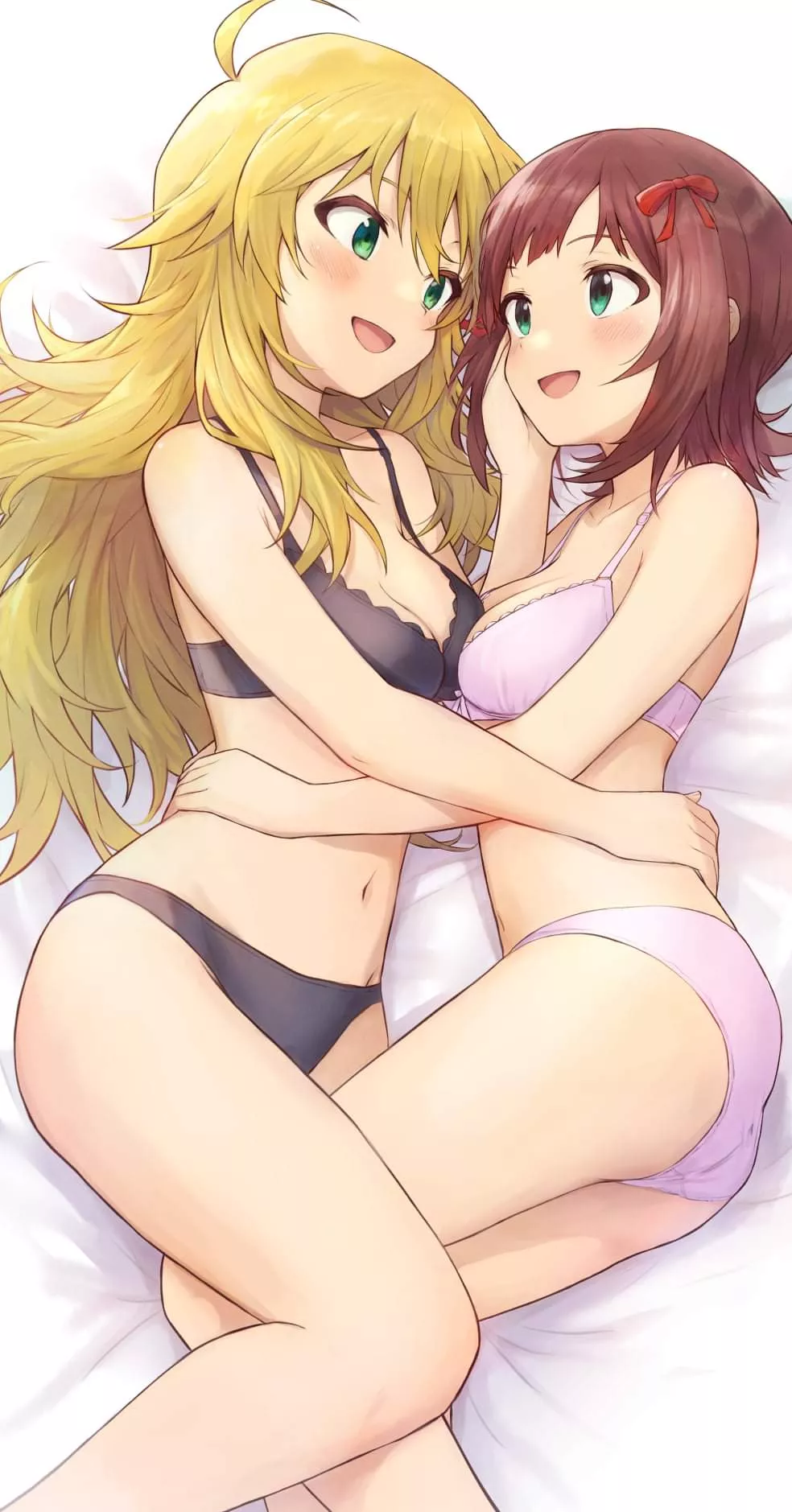 Just cuddly skinship on the bed [Idolmaster] posted by RBD_Tai_Hen