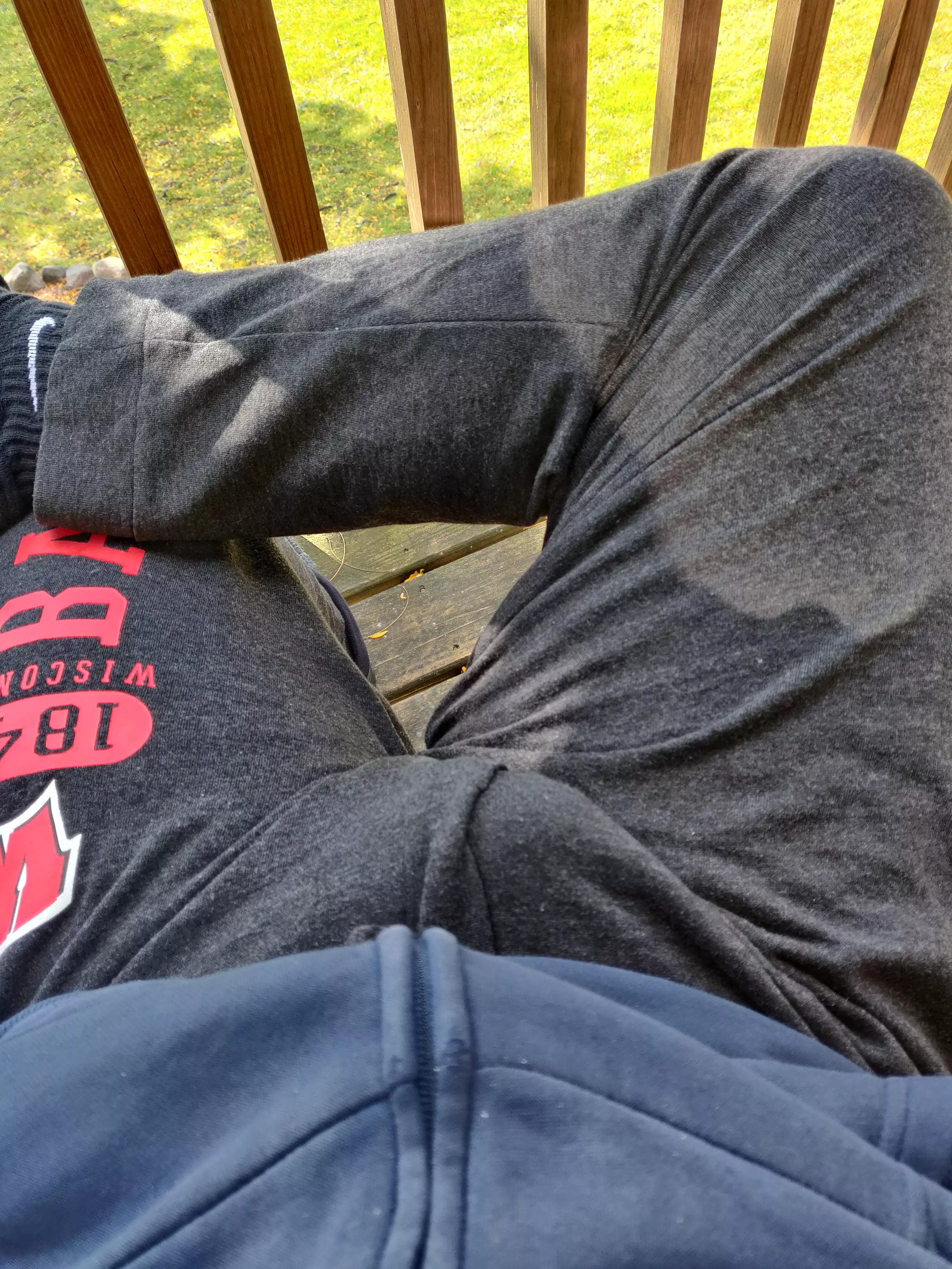 Just enjoying the fall weather with my morning wood posted by wannabecub